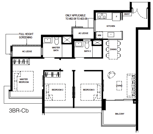 Normanton Park 3-Bedroom Compact 3BR-Cb layout.png