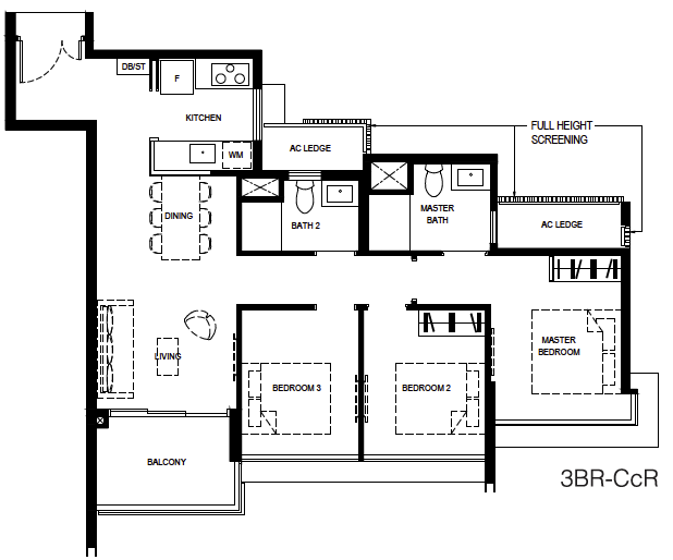 Normanton Park 3-Bedroom Compact 3BR-CcR layout.png