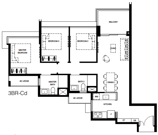 Normanton Park 3-Bedroom Compact 3BR-Cd layout.png