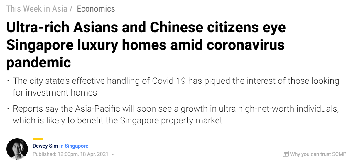 Headlines from SCMP, 18 Apr 2021