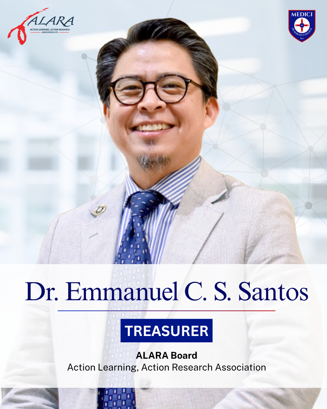Dr. Emmanuel C. S. Santos Designated as Treasurer of the ALARA Board