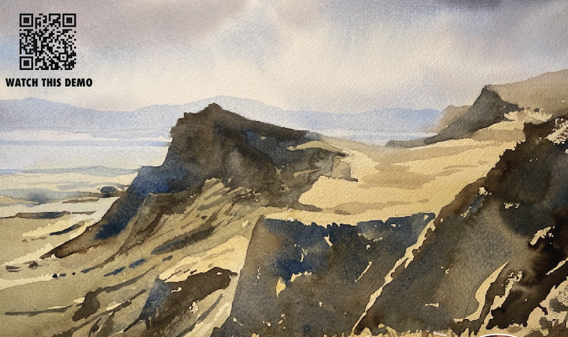FRANK WALTERS DEMONSTRATES A LANDSCAPE IN WATERCOLOUR