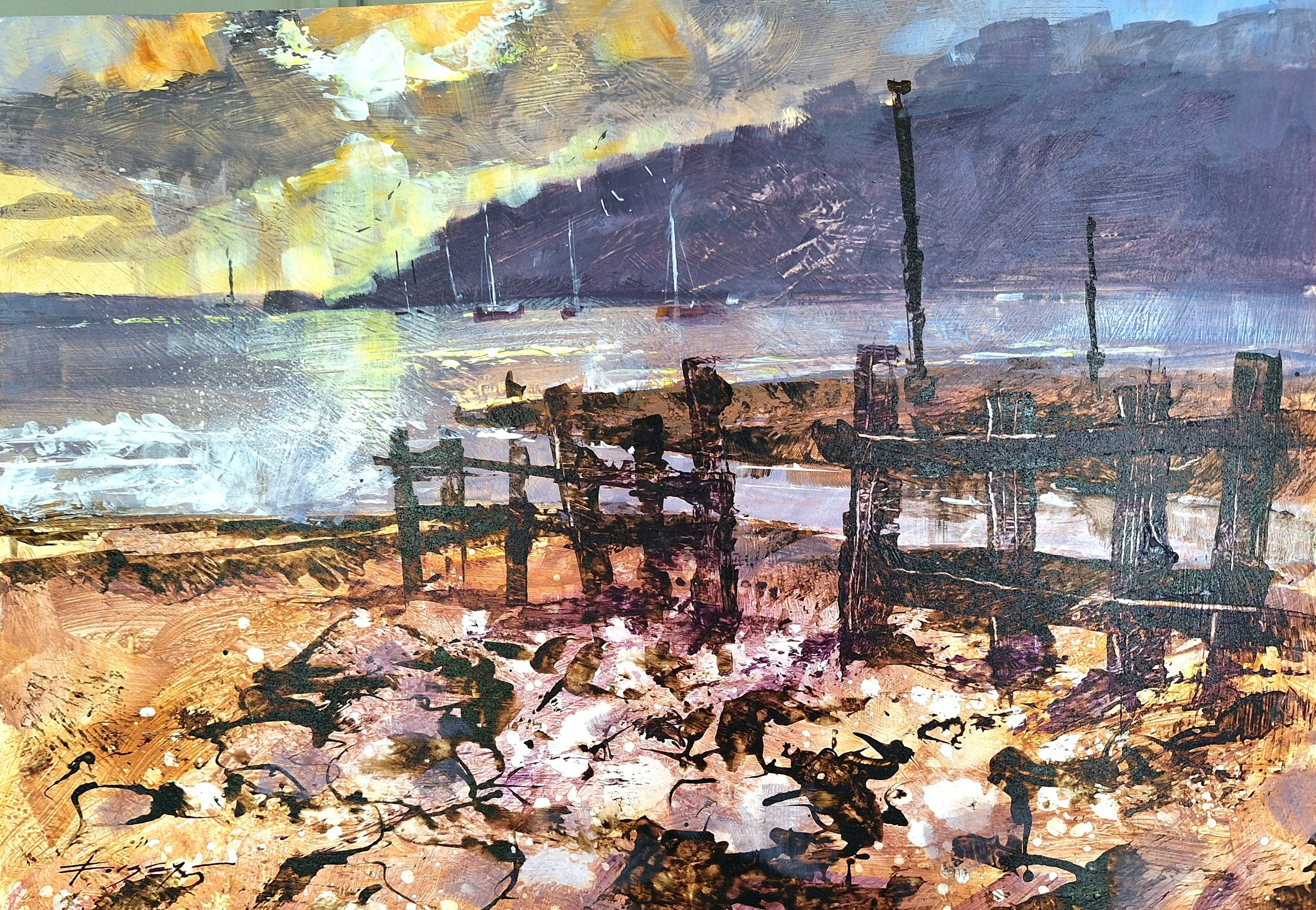 THE WILD COAST - MOOD AND ATMOSPHERE IN ACRYLIC BY CHRIS FORSEY