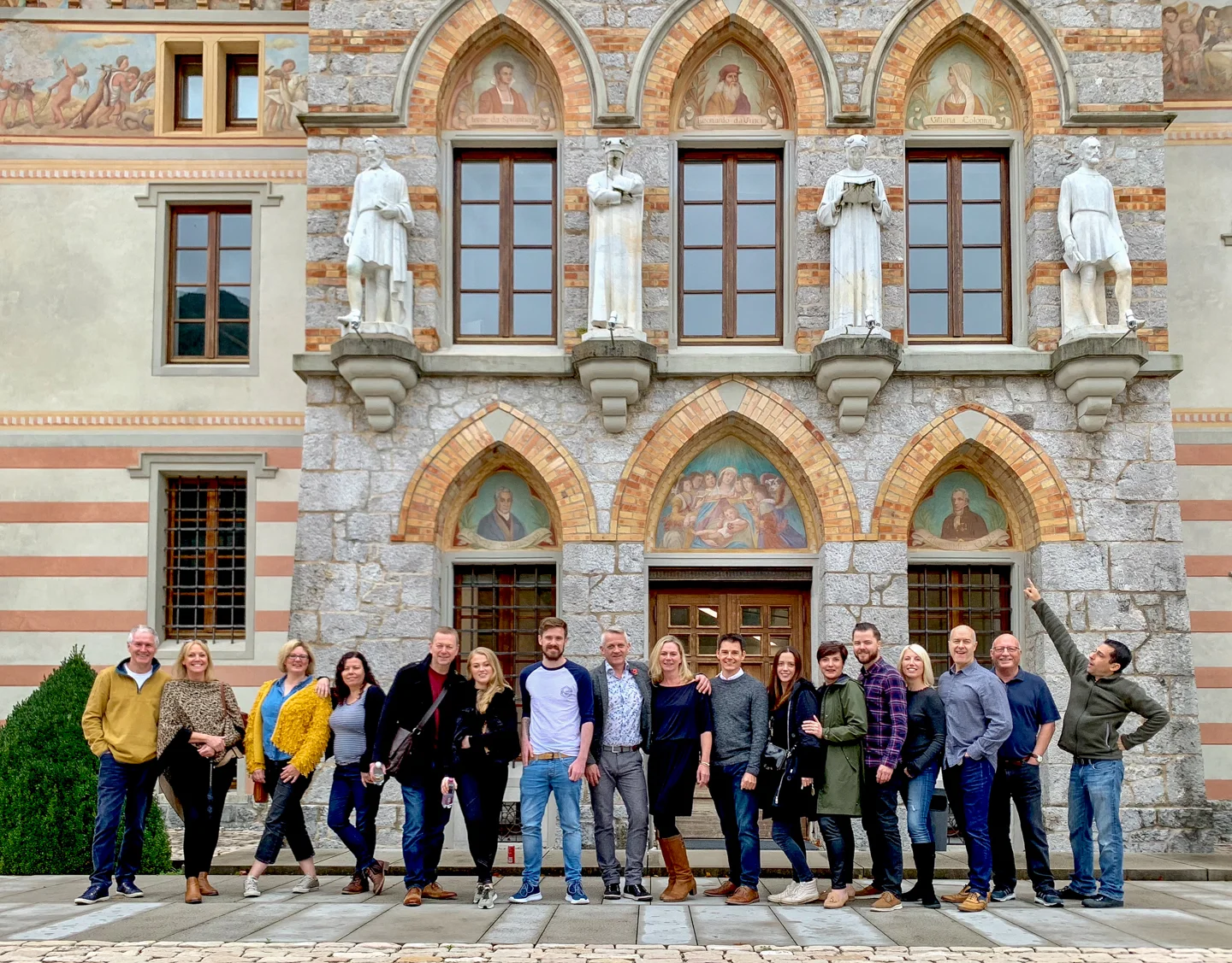 Part of our motley crew! Fab delegates Team Graphi & team K&S …….. mission accomplished!