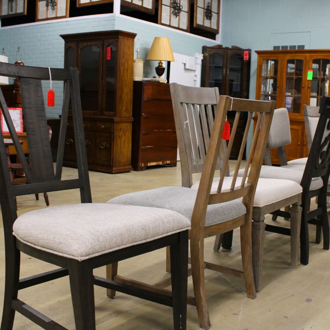 Take a seat! We've got a new line of chairs in stock. At $50 a piece we've got a variety of colors and styles, so you're sure to find the one perfect for your home!

#chairs