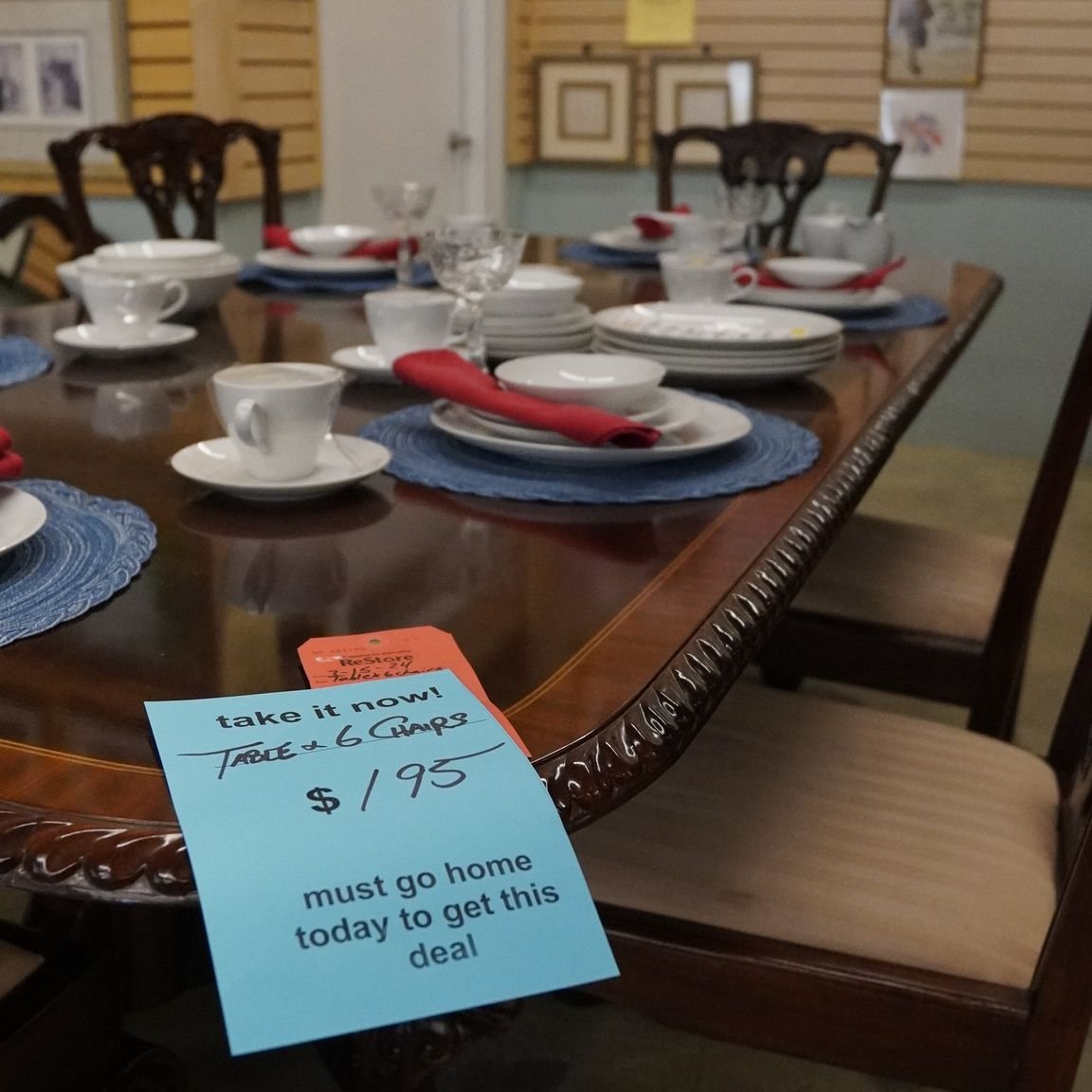 Make sure to come by the store tomorrow! We have a nice dining room table on sale for $195. We also have plenty of things to prep you for summer activities this year! #sale