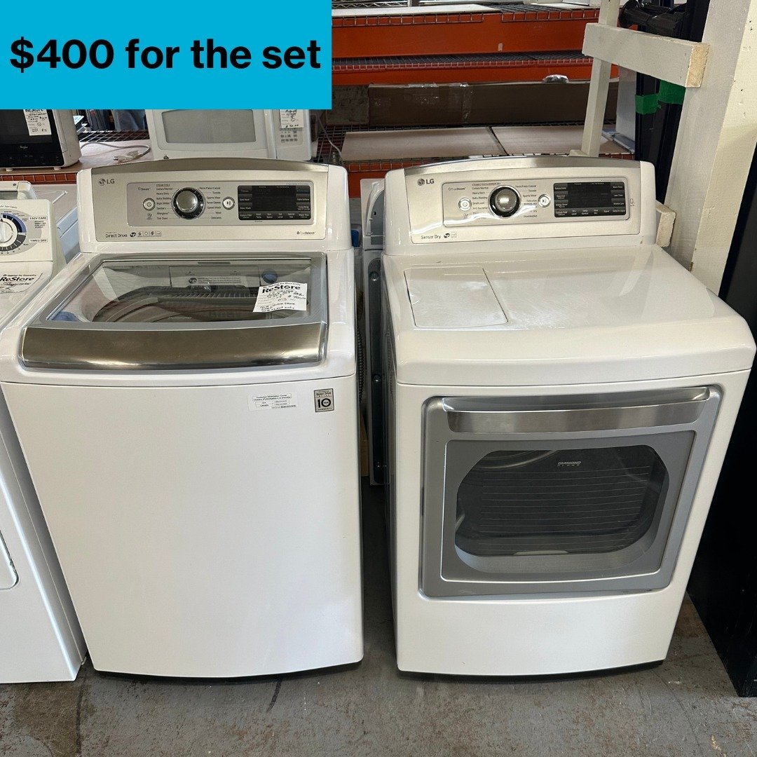 Do you know what is spooky? A great deal on this 2016 LG washer and dryer set! $400 for the set! Both have been tested by our staff. No tricks here!