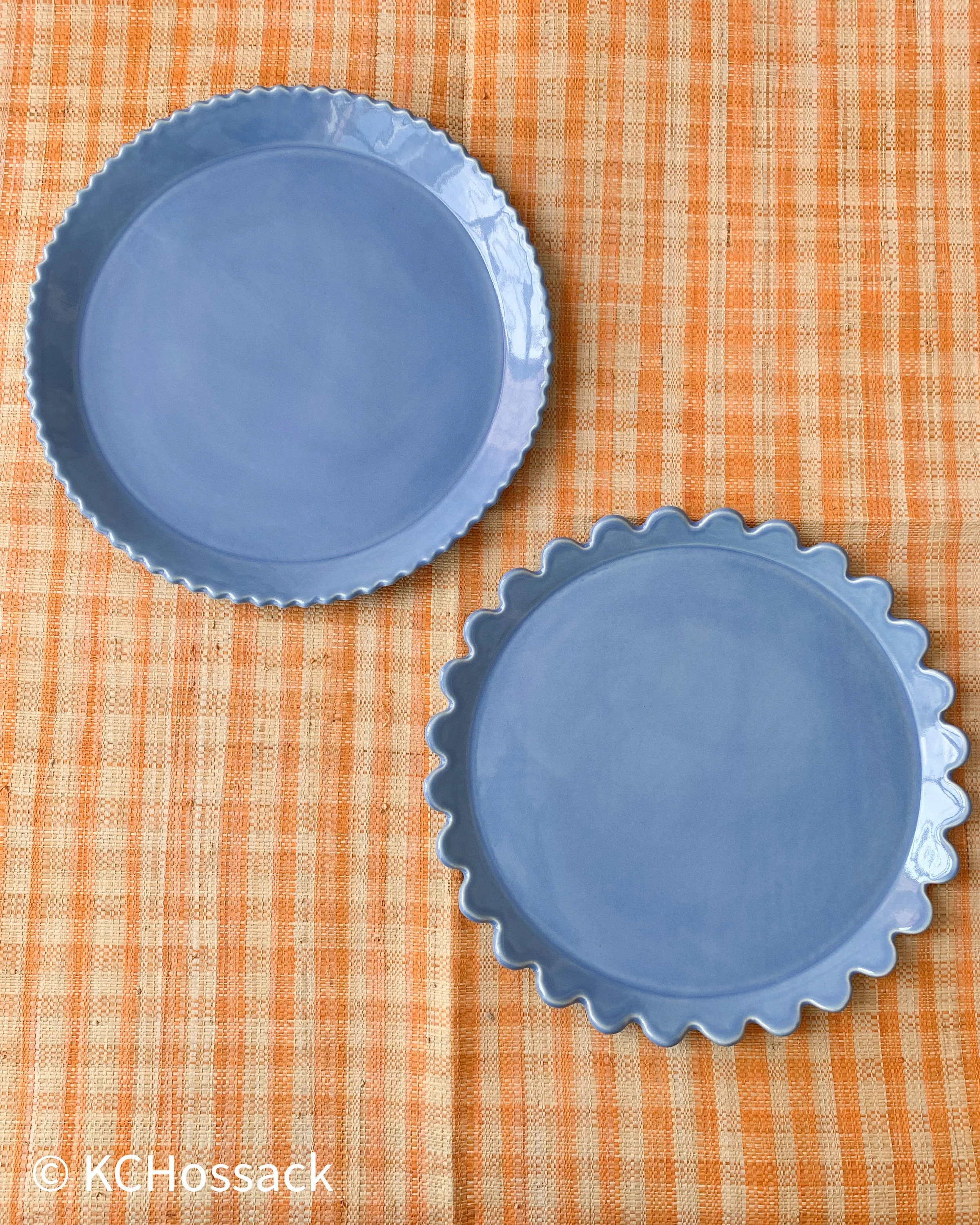Scalloped Edge Tableware, Pottery, Ceramics — KCHossack Pottery