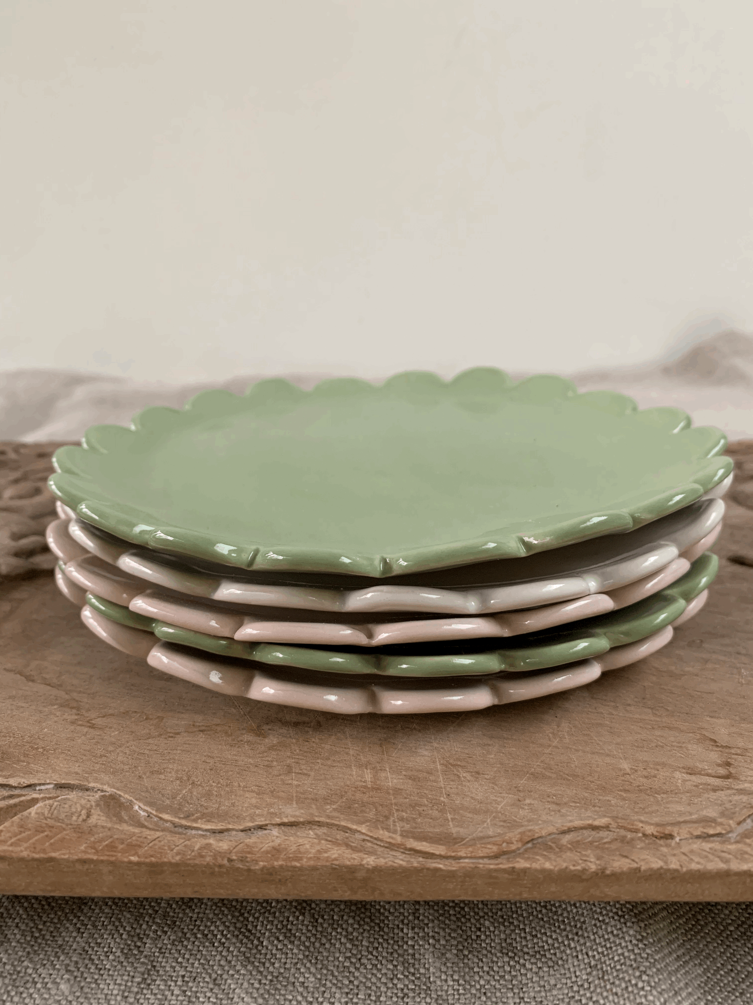 Small Side Plate-Camellia Edge