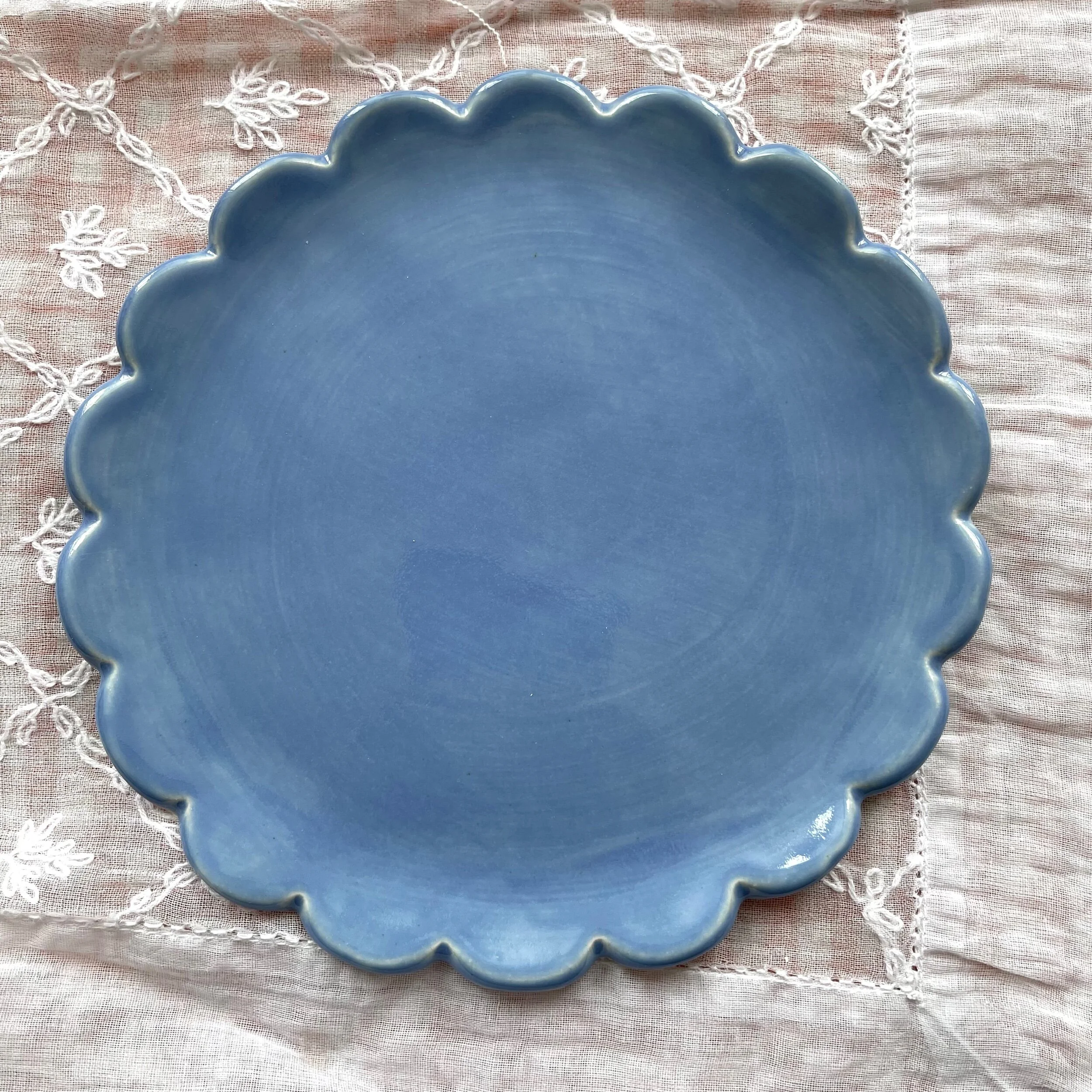 Scalloped Edge Plate, Scallop Edge