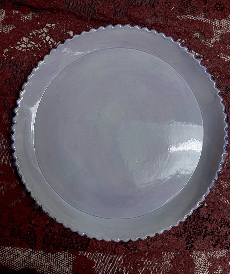 Dinner Plate-Scallop Edge Stoneware, Colours may be ordered