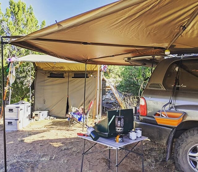 Our friend pointed out how it looked like we had been there for days....20 mins into setting up camp🙄. This is so true. We have a sweet setup but it's not particularly neat at all times. I blame the kids😊 -
We got new aluminium boxes that we are te