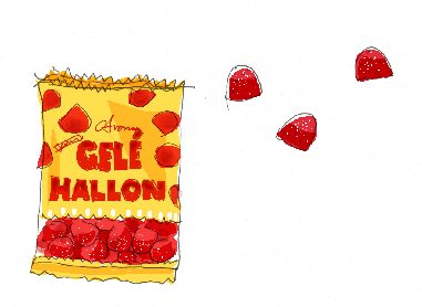 Gummy Gelehallon