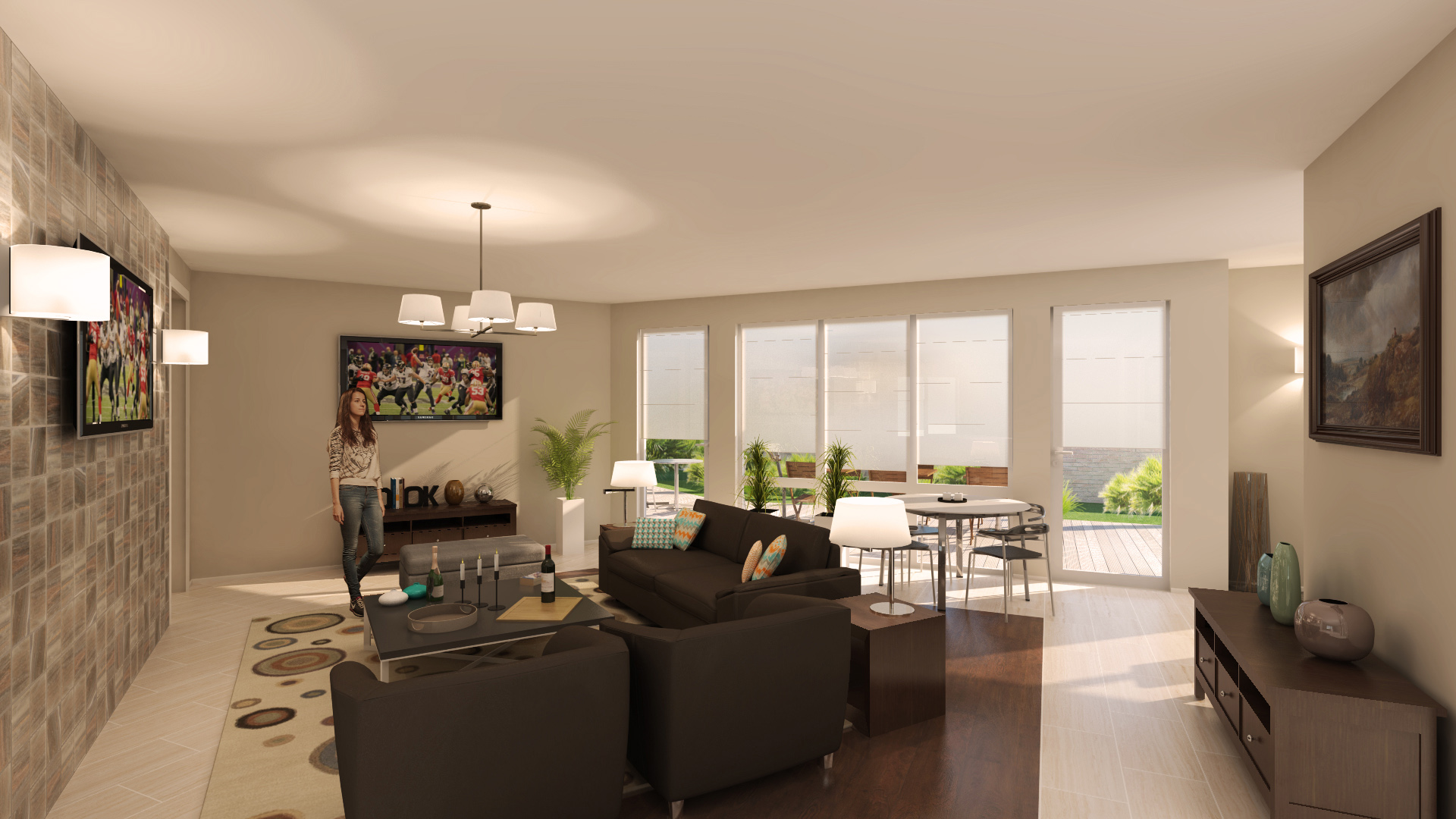 • Location: Cincinnati, OH • Project Type: Multi-Family Development • Order: 3D Interior Rendering - Clubhouse