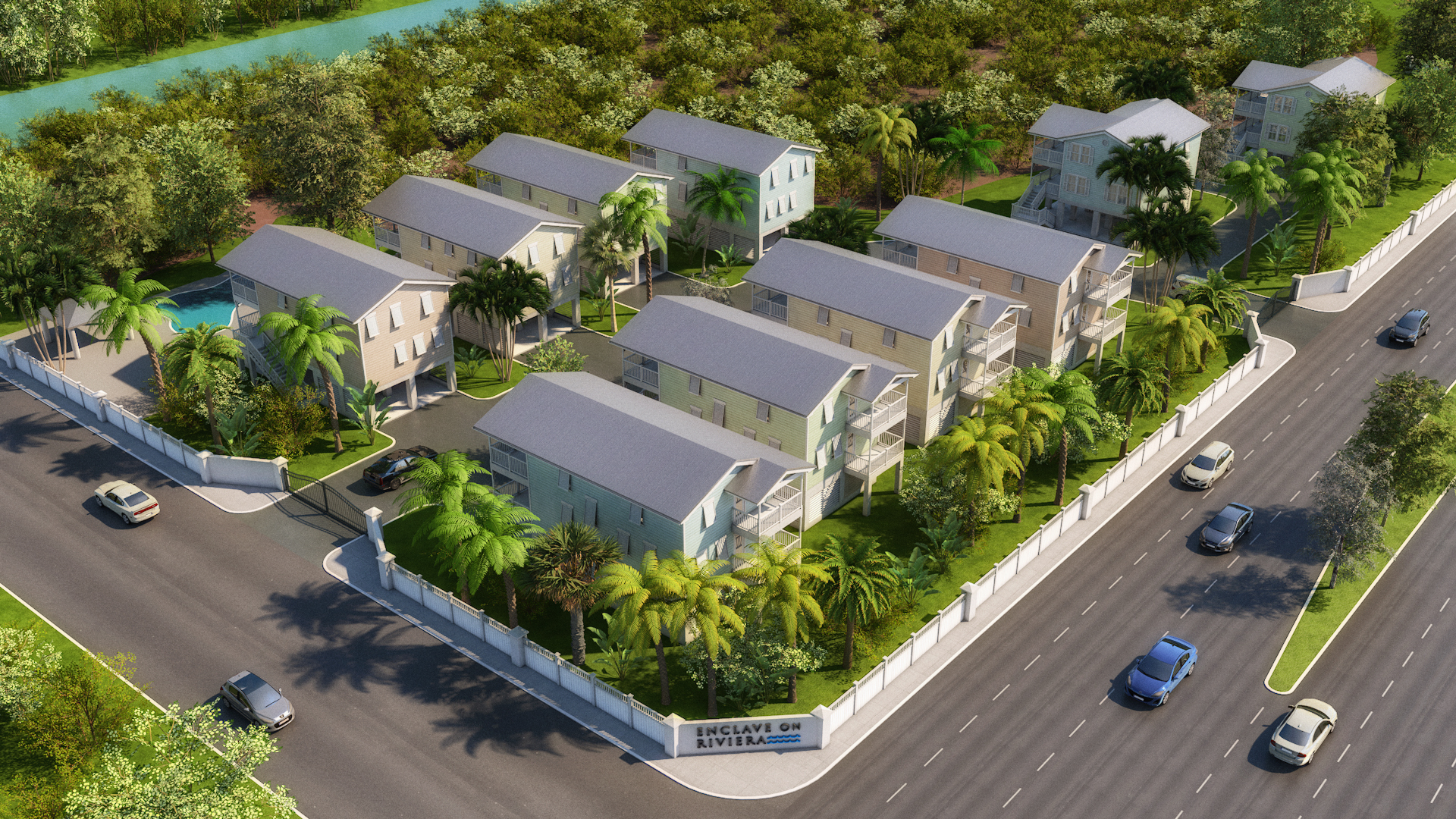 • Location: Key West, FL • Project Type: Residential Development • Order: 3D Site Rendering