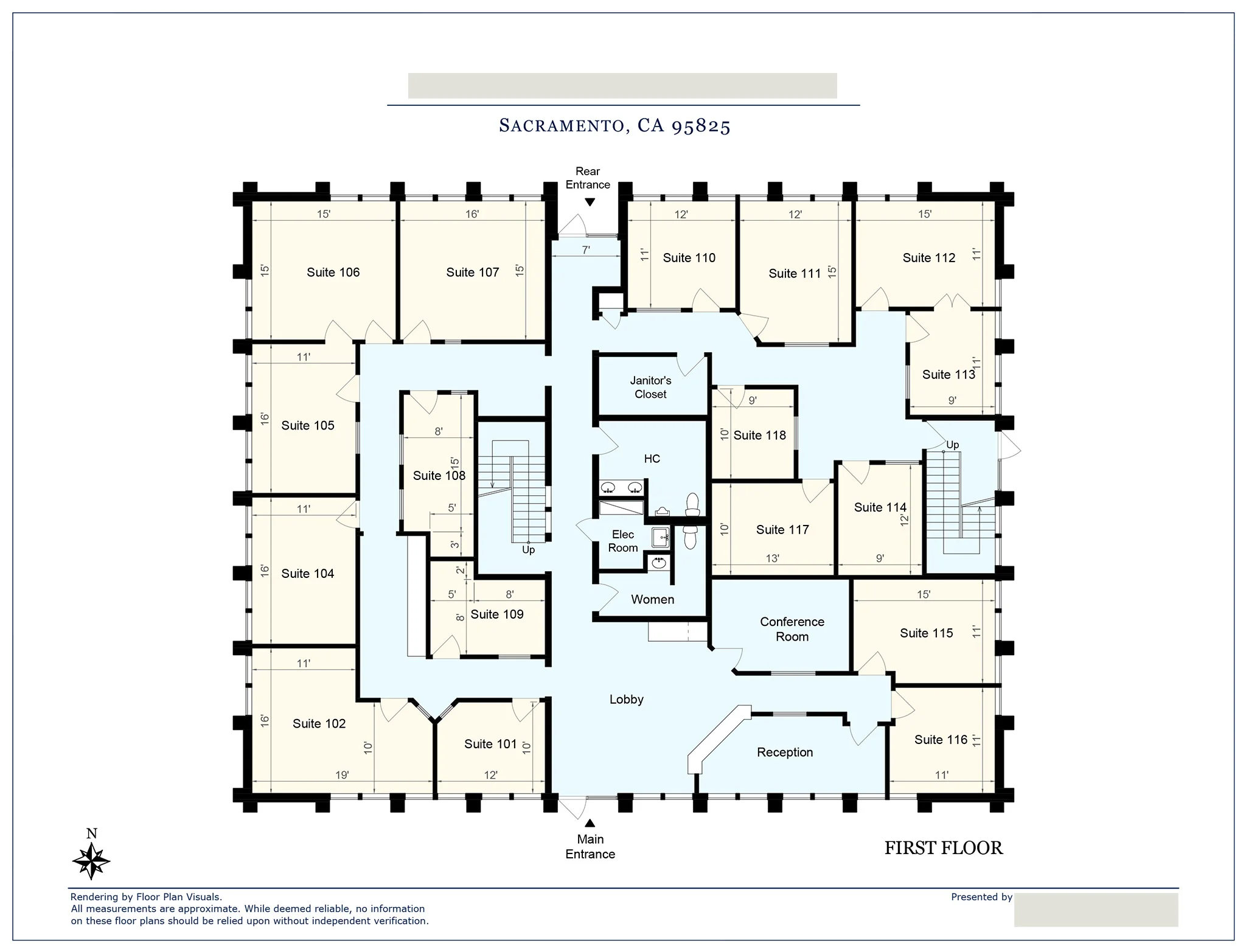 • Location: Sacramento, CA • Property Type: Office/Retail • Size: 10,335 sq ft • Order: Commercial floor plans