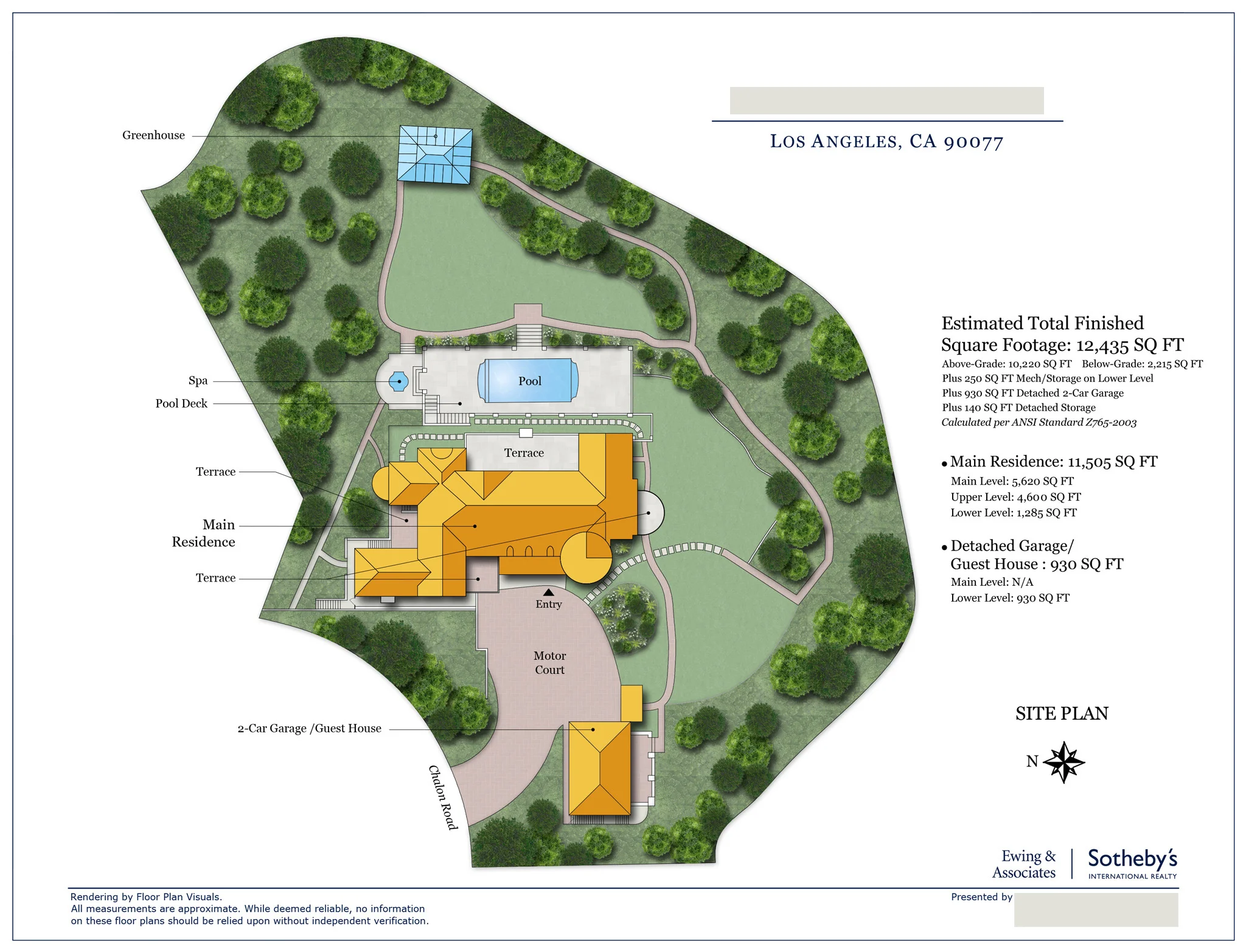 • Location: Los Angeles, CA • Property Type: Single Family Home • Order: Custom Site Plan w/ pool