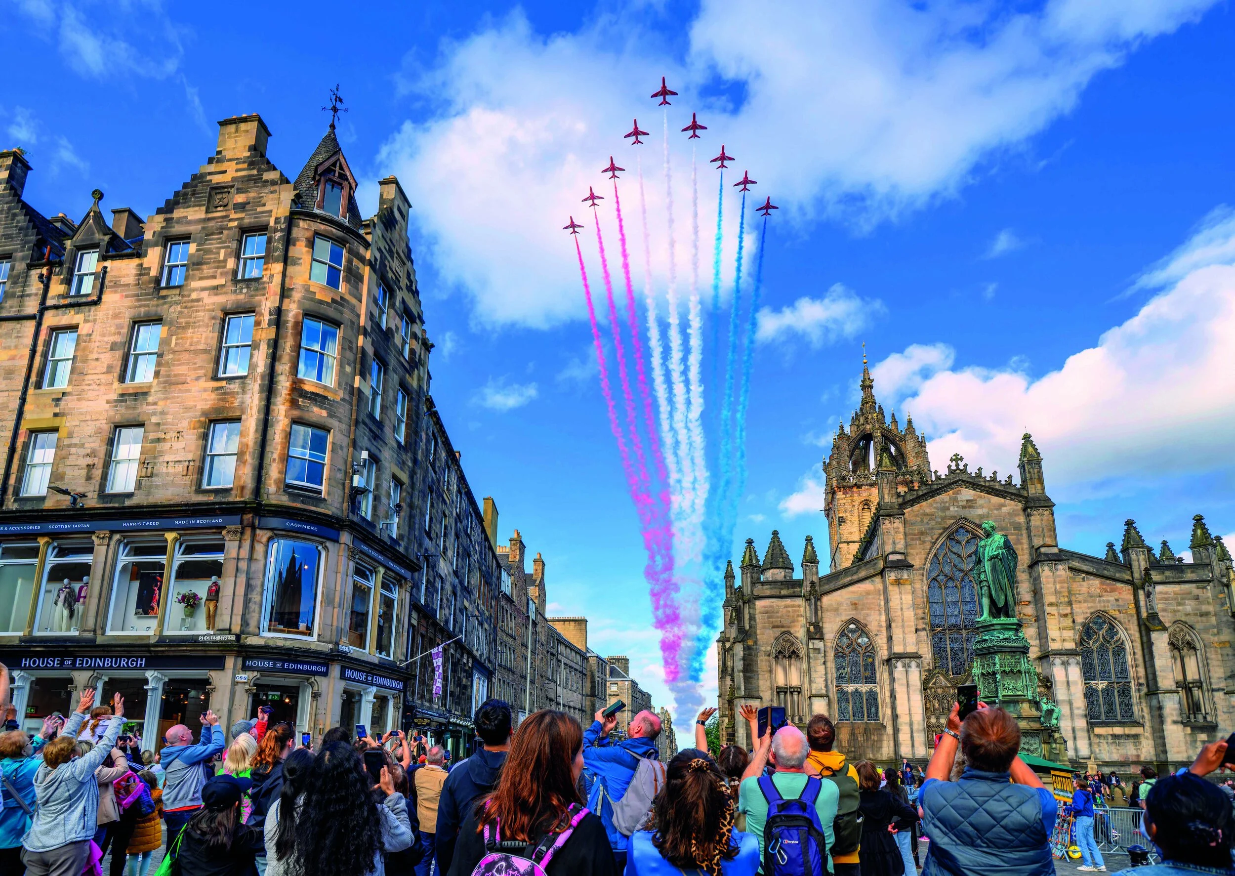 Red Arrows Over Edinburgh