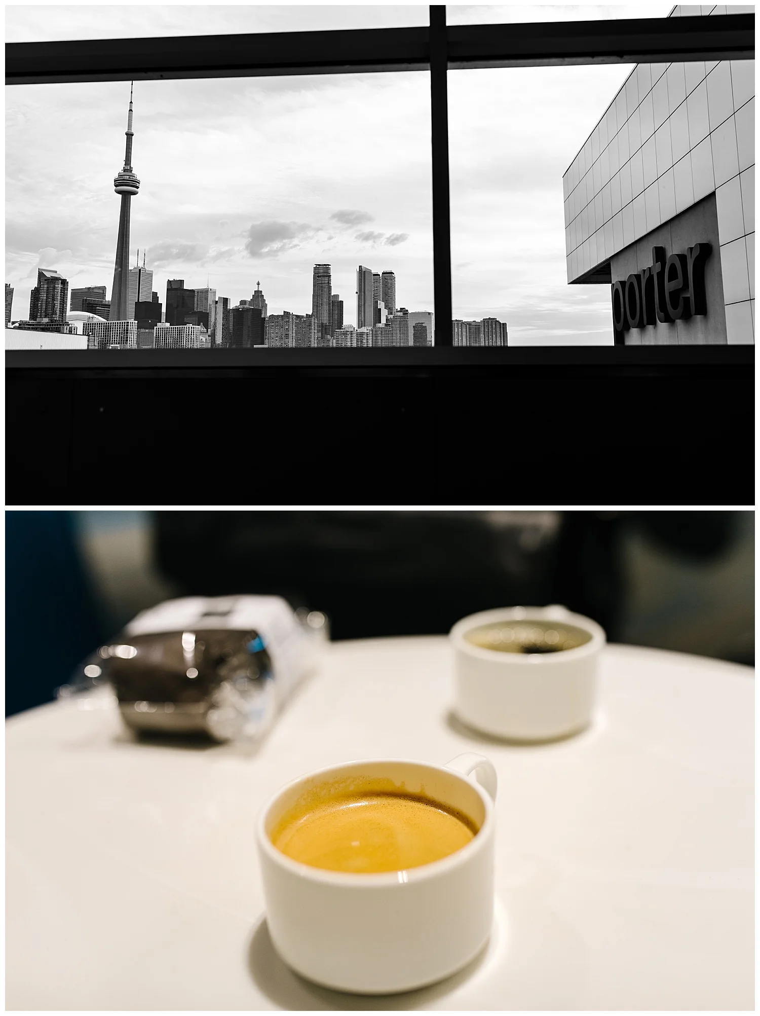 1st time flying out of Porter Airport. Absolutely loved it! I may or may not have had 3 of these…ie 6 espresso shots. I don’t know why they were so good, but they were.