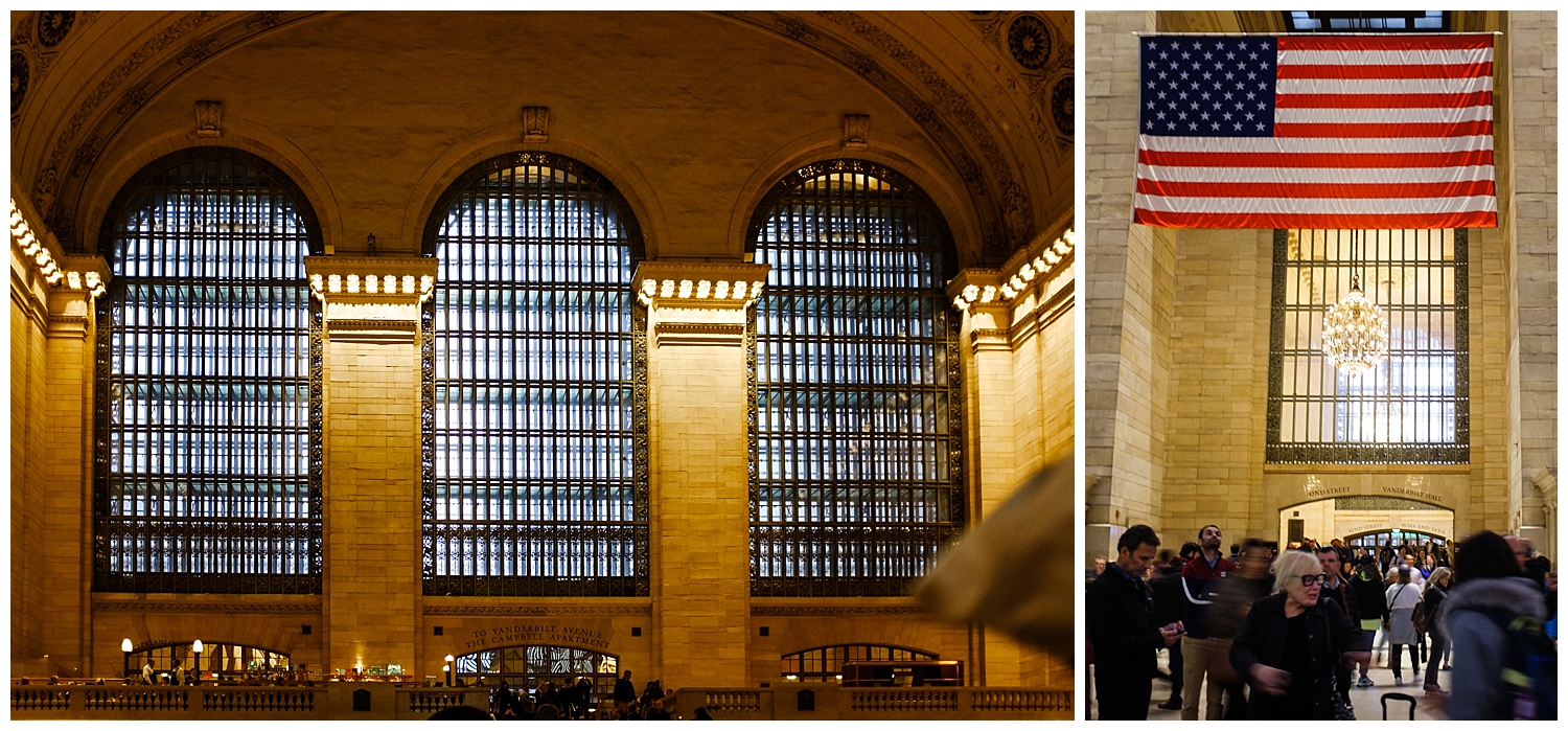Attempting to find our train at Grand Central