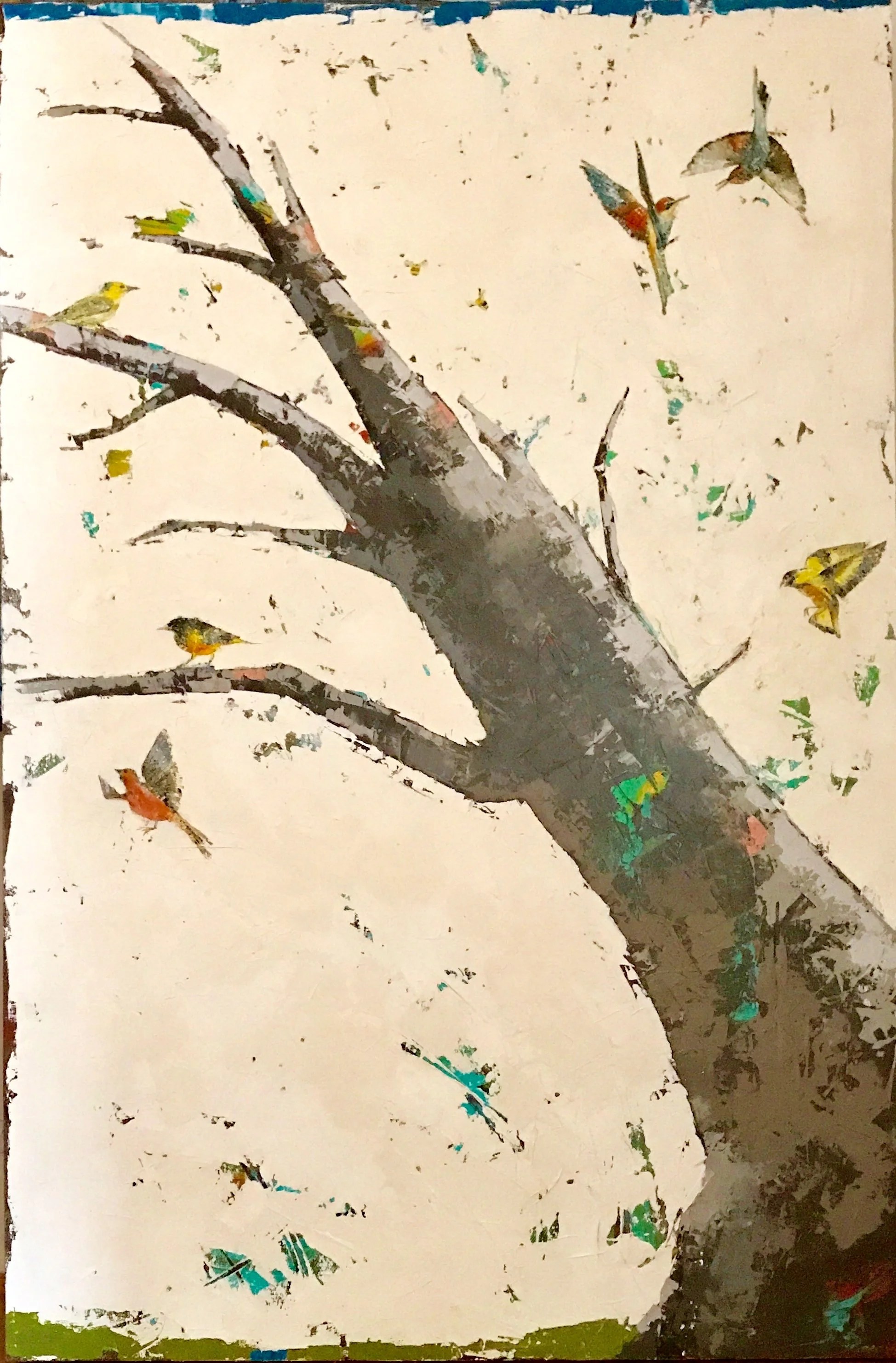 Birdland 36|48 oil on panel