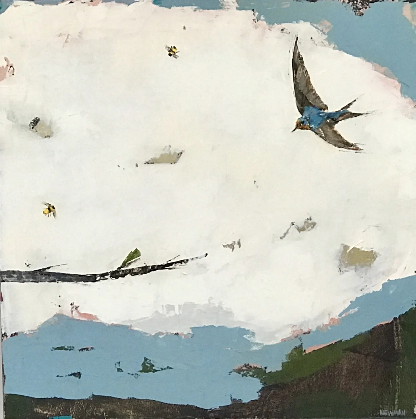 Smooth Landing 24|24 oil on panel