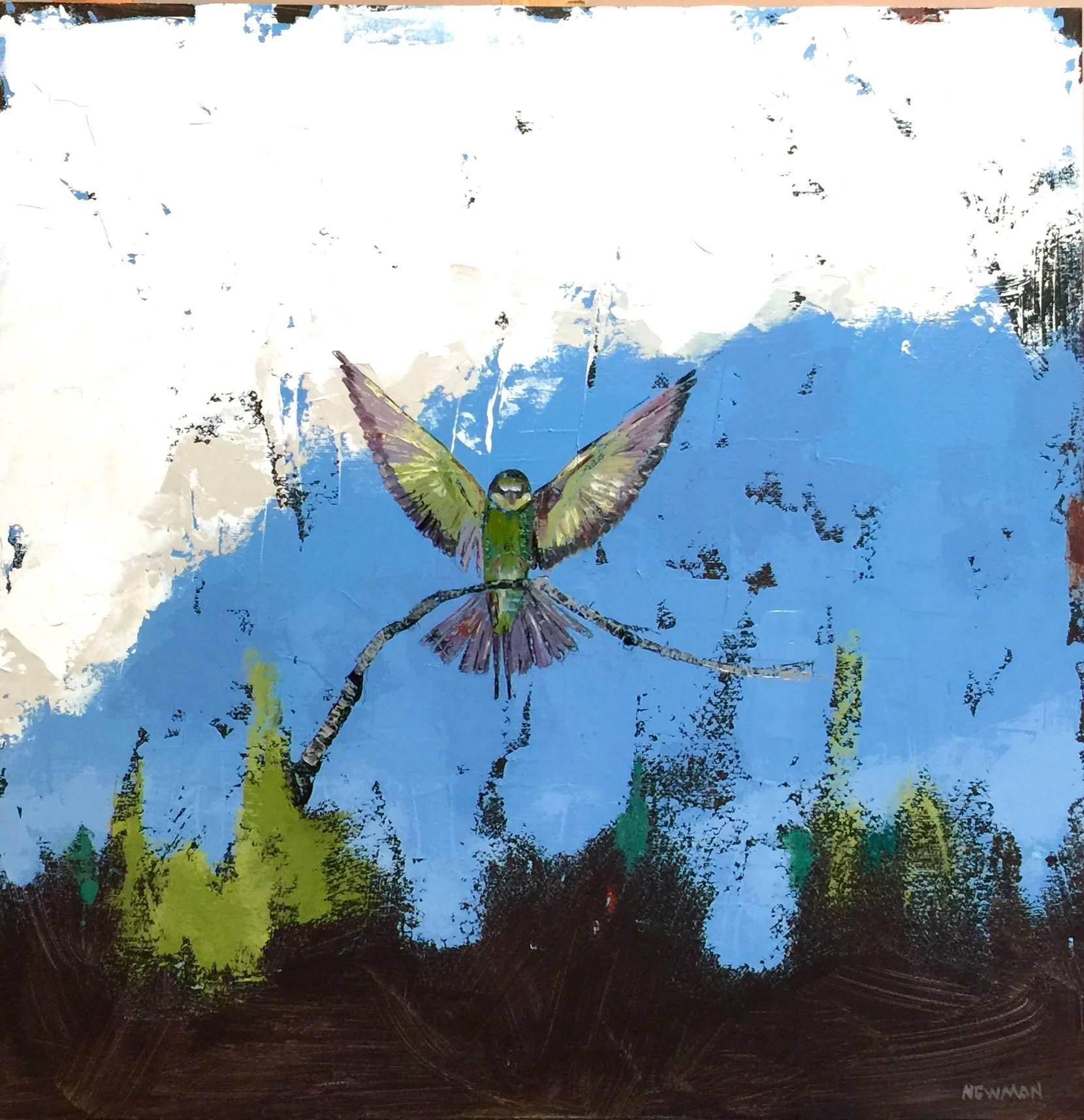 Rise Above 24|24 oil on panel SOLD