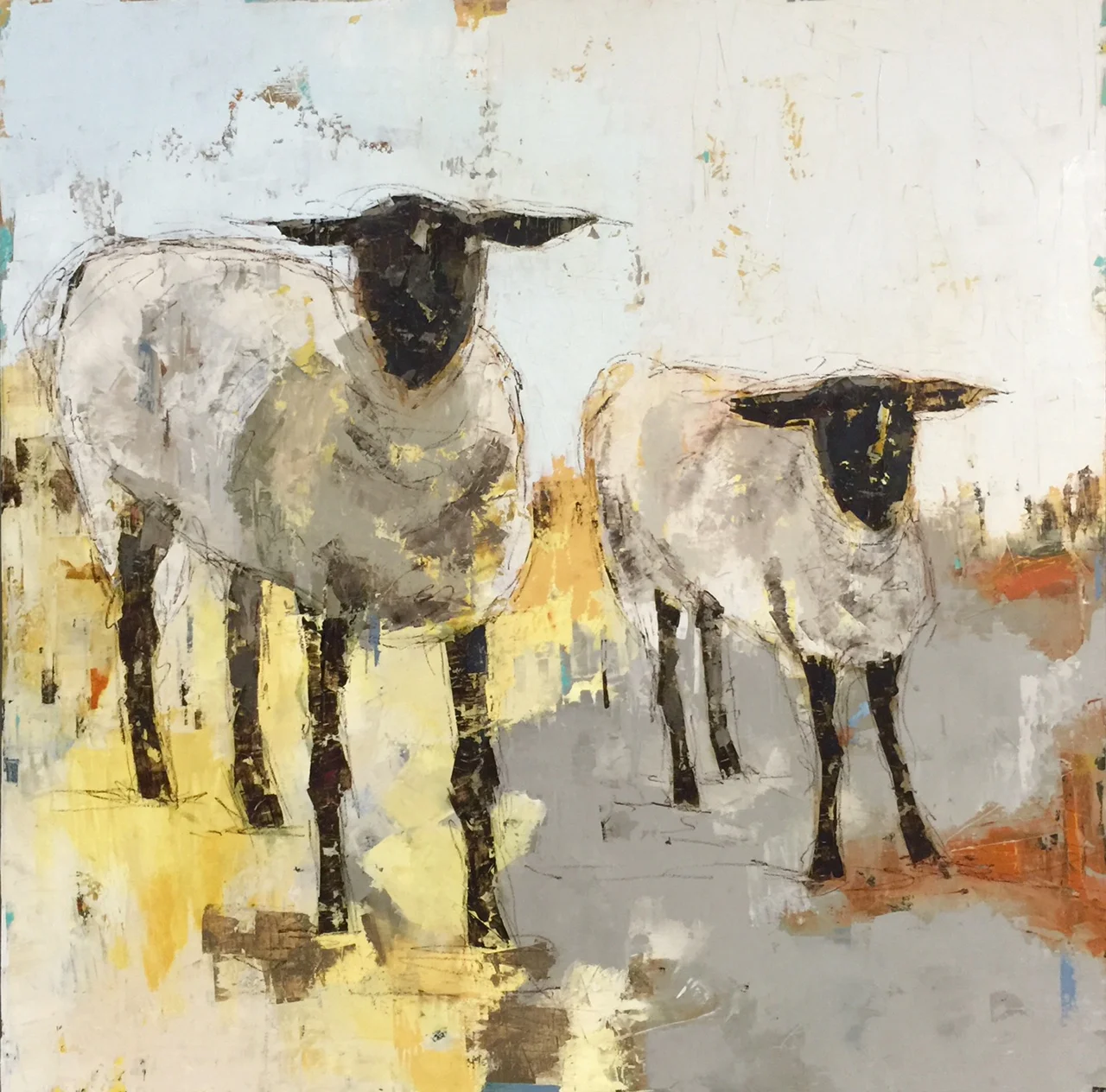 Where You Go I Go 40|40 oil on panel SOLD