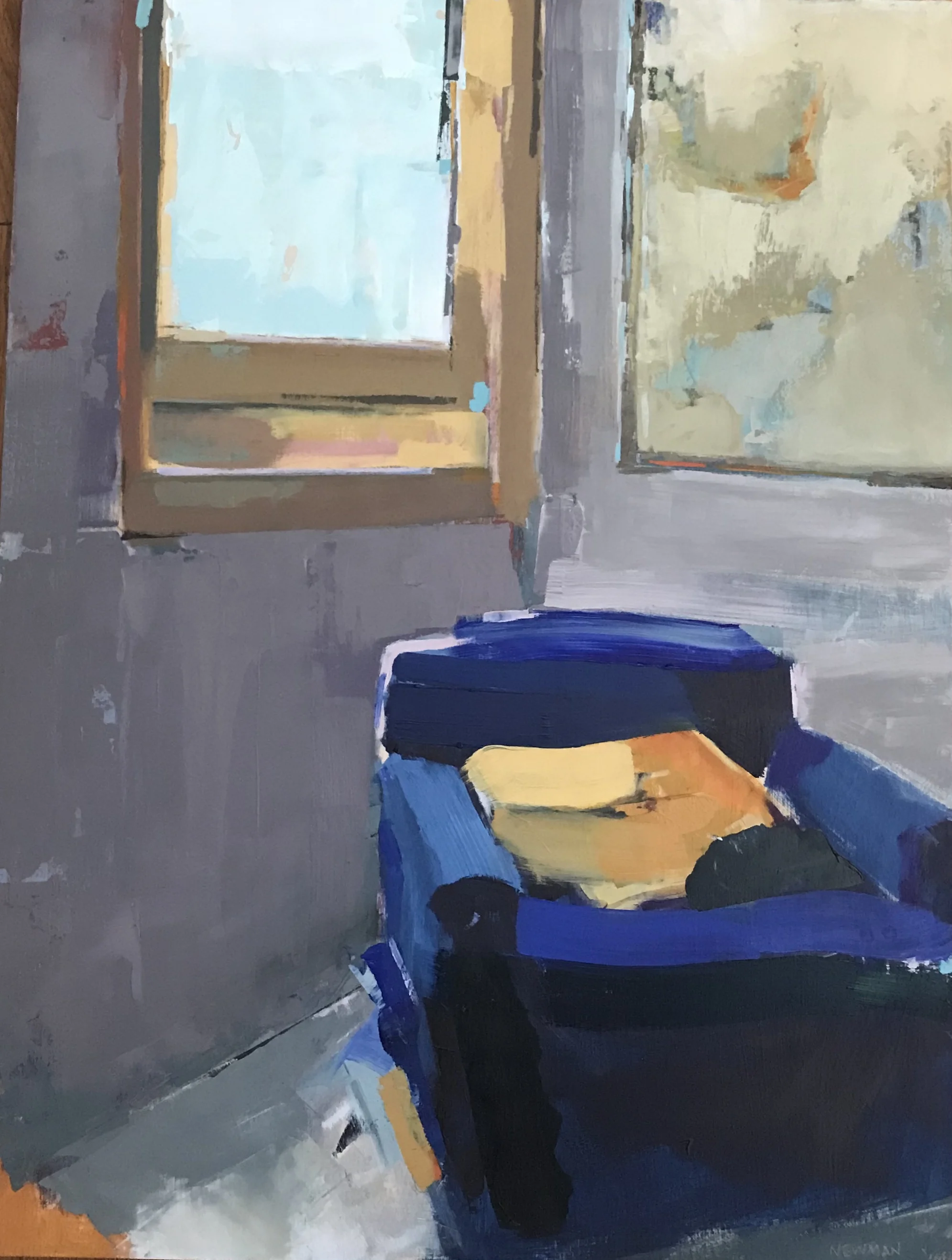  Mi Silla Azul  24|36 oil on Panel  SOLD 