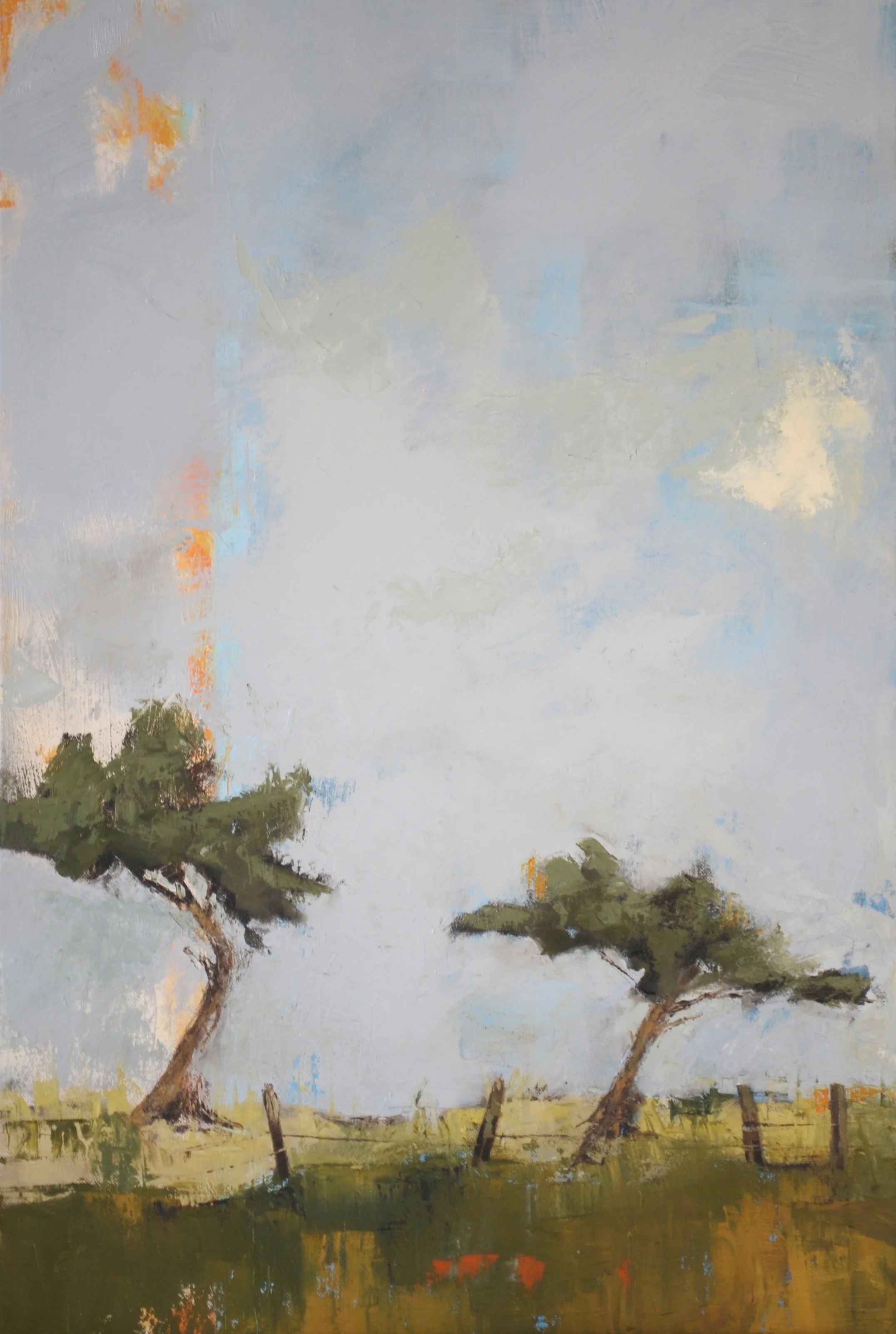 Two Trees 18|24 oil on canvas SOLD