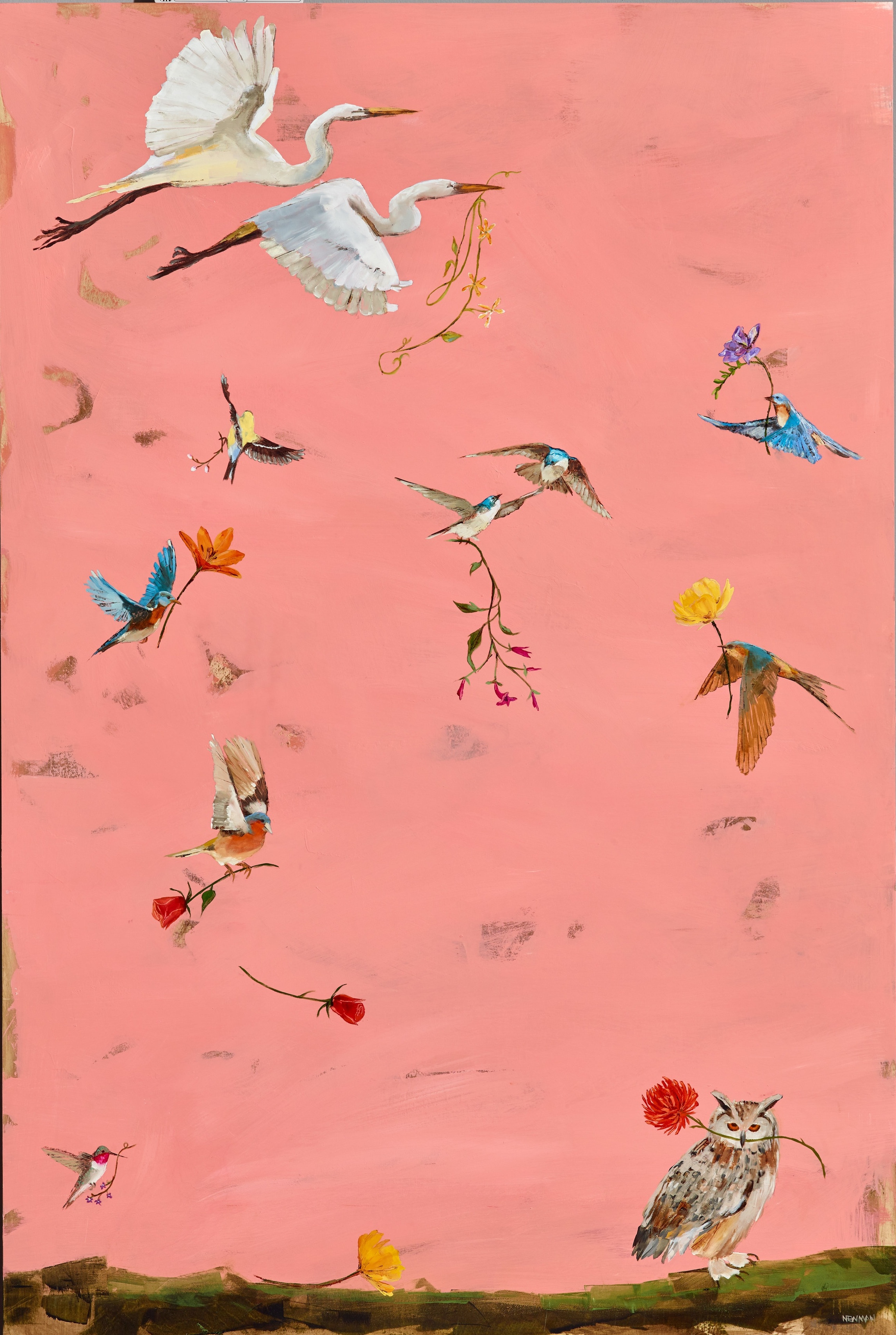 Speaking Words of Wisdom. 54|36 oil/acrylic on panel