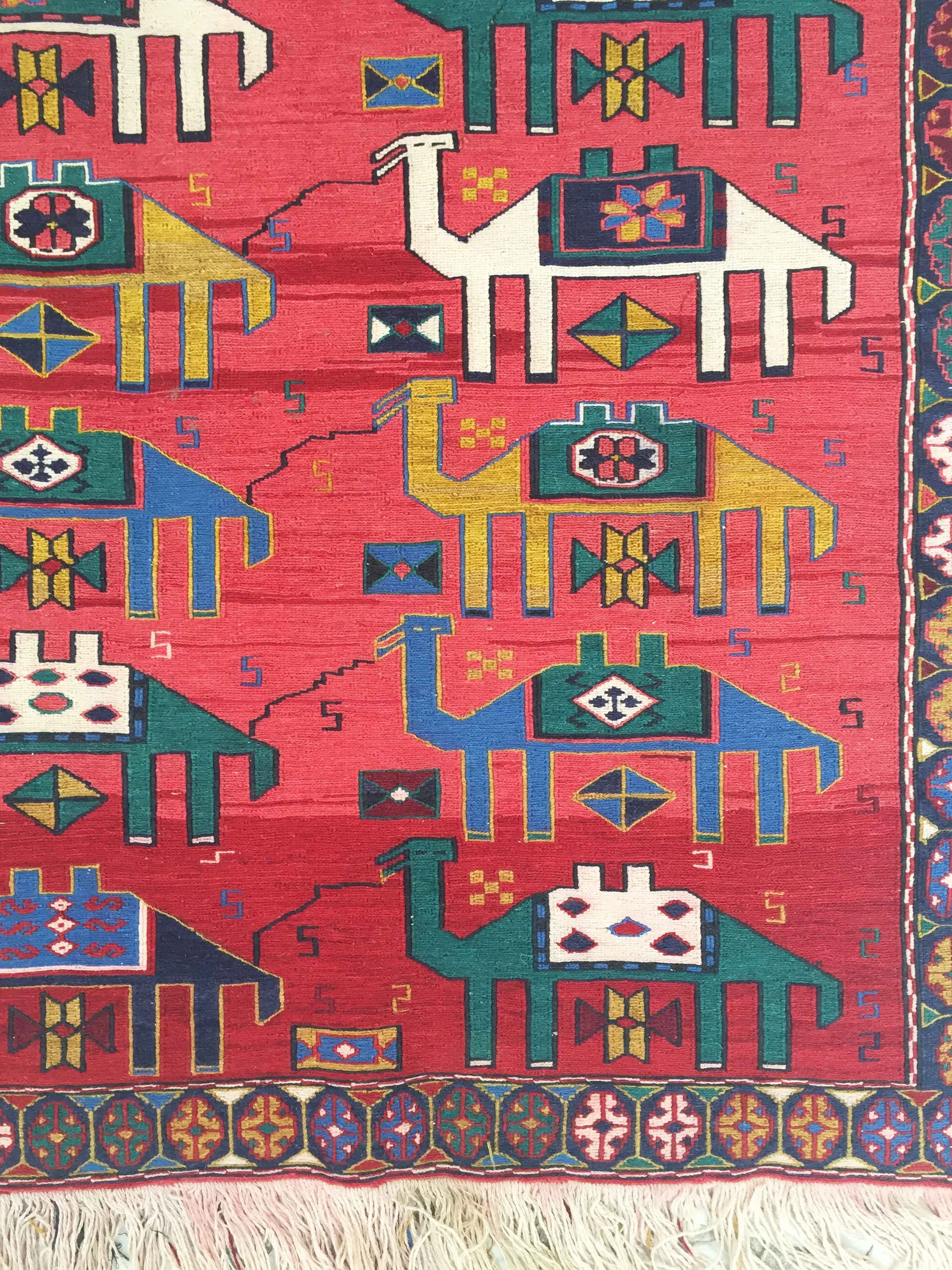 Vintage Caucasian Rug