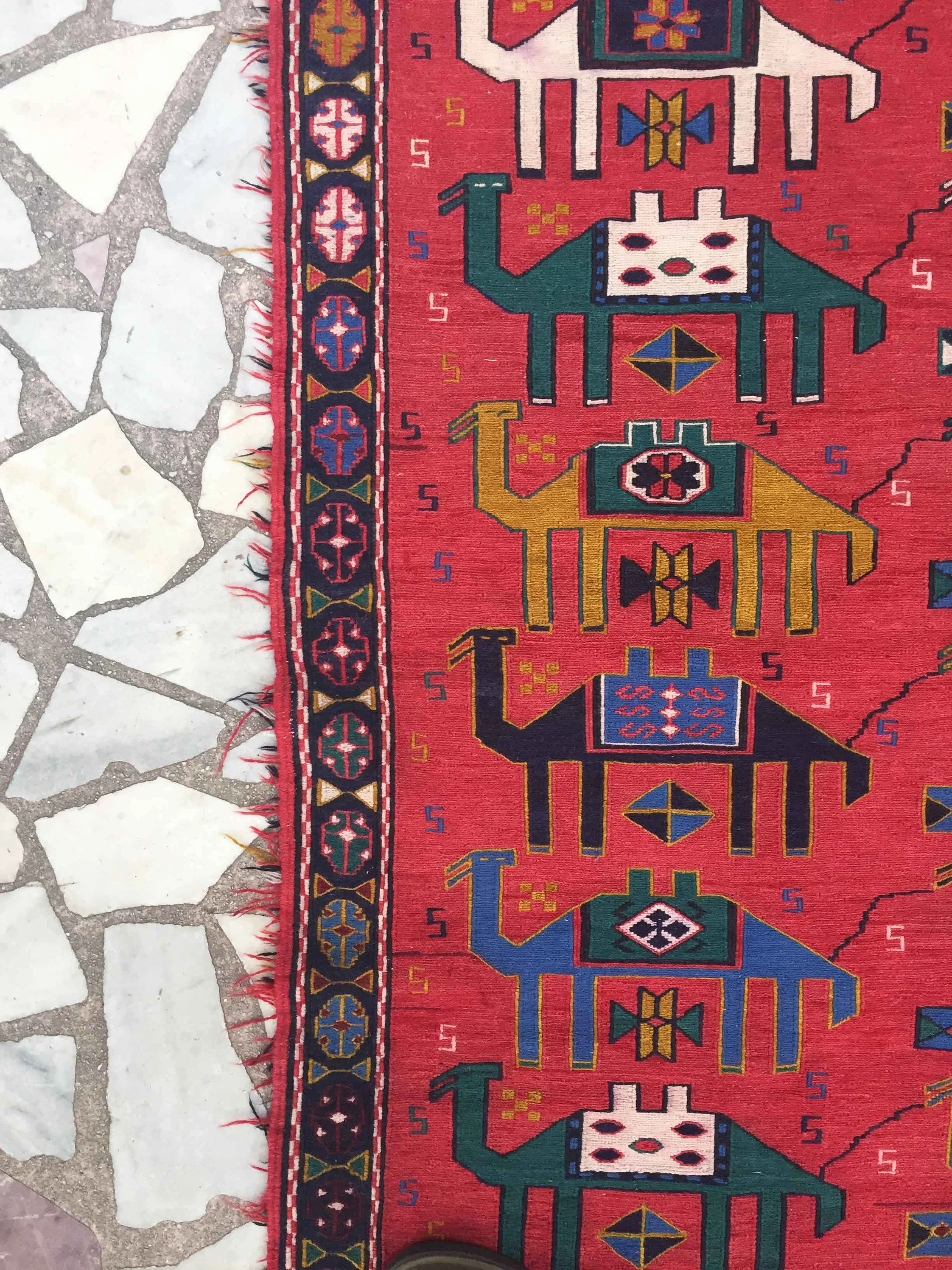 Vintage Caucasian Rug
