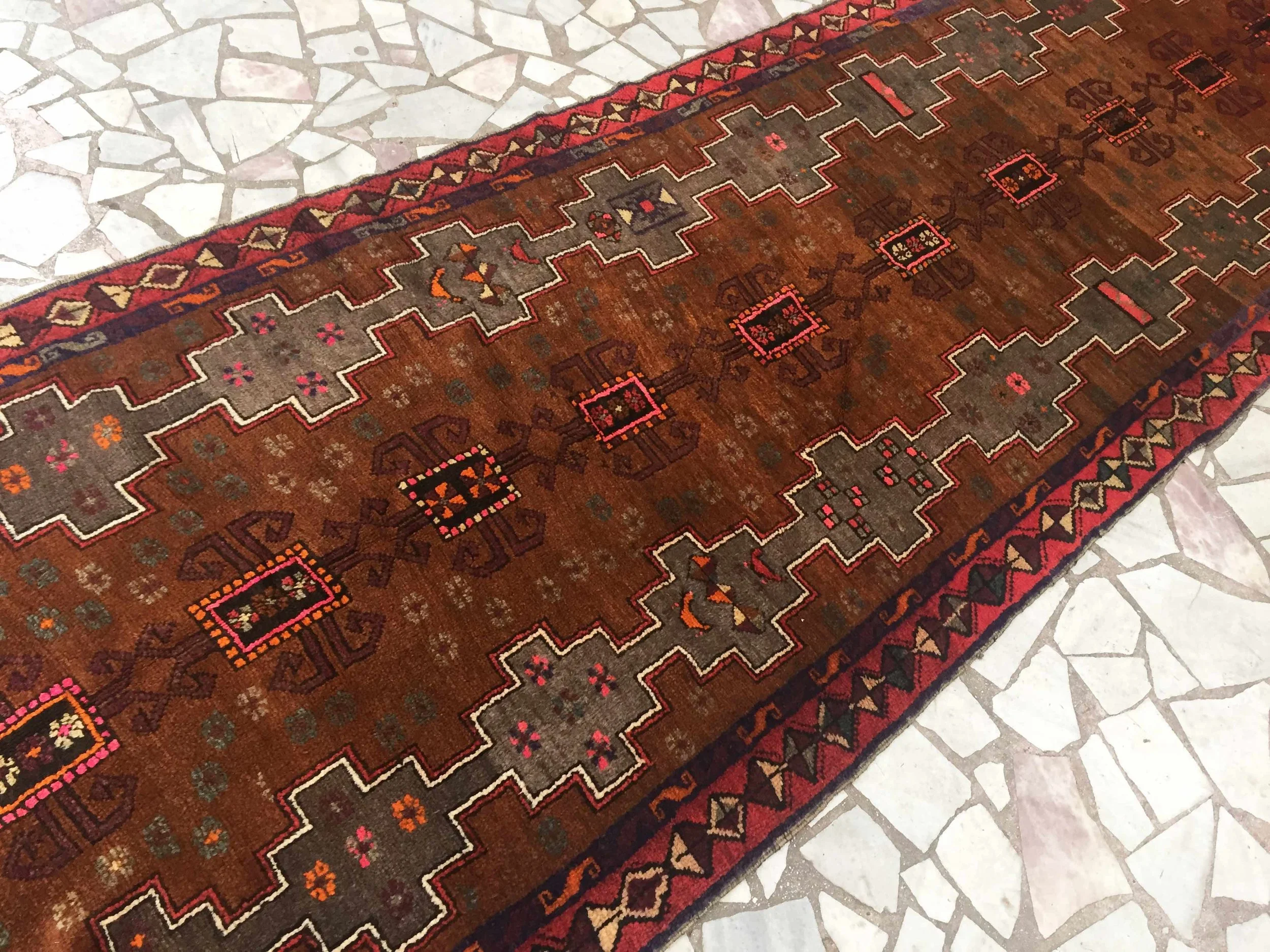 Vintage Turkish Oushak Handmade Wool Rug