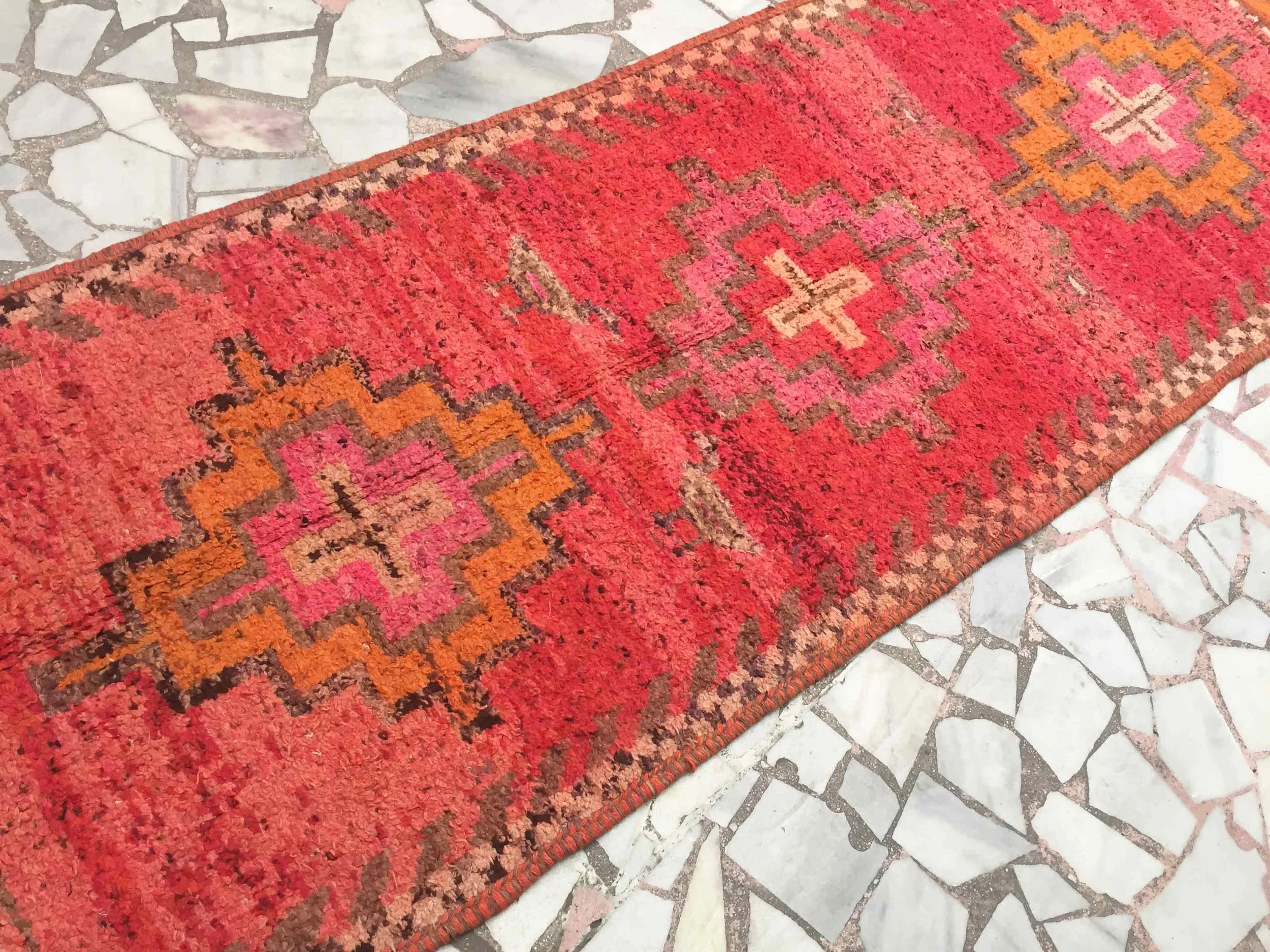 Vintage Turkish Oushak Handmade Wool Rug
