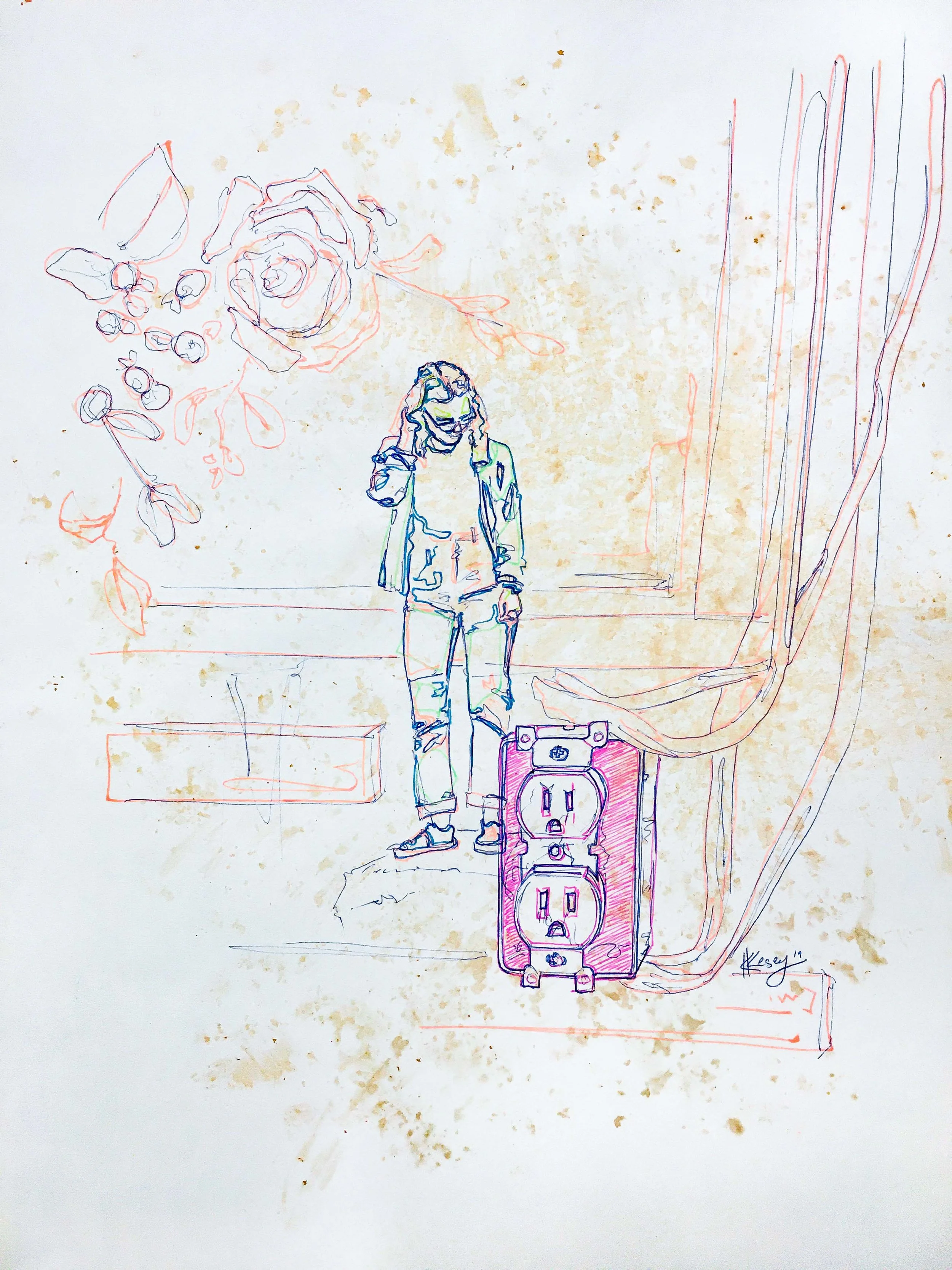 WhatWeBecome__Electric_GelPenandCarrotdyedpaper_12x16_2019.jpg