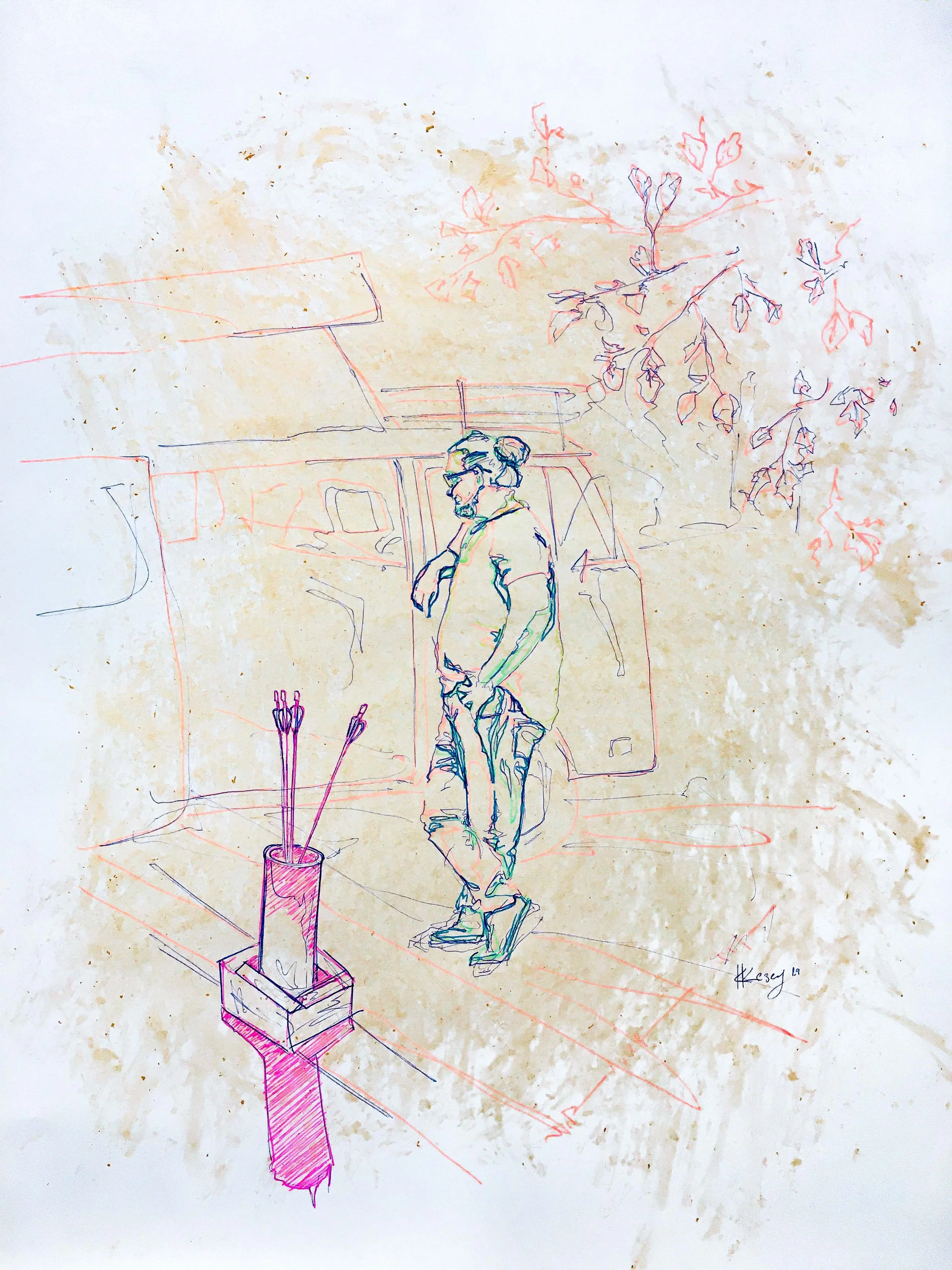 WhatWeBecome__Quiver_GelPenandCarrotdyedpaper_12x16_2019.jpg