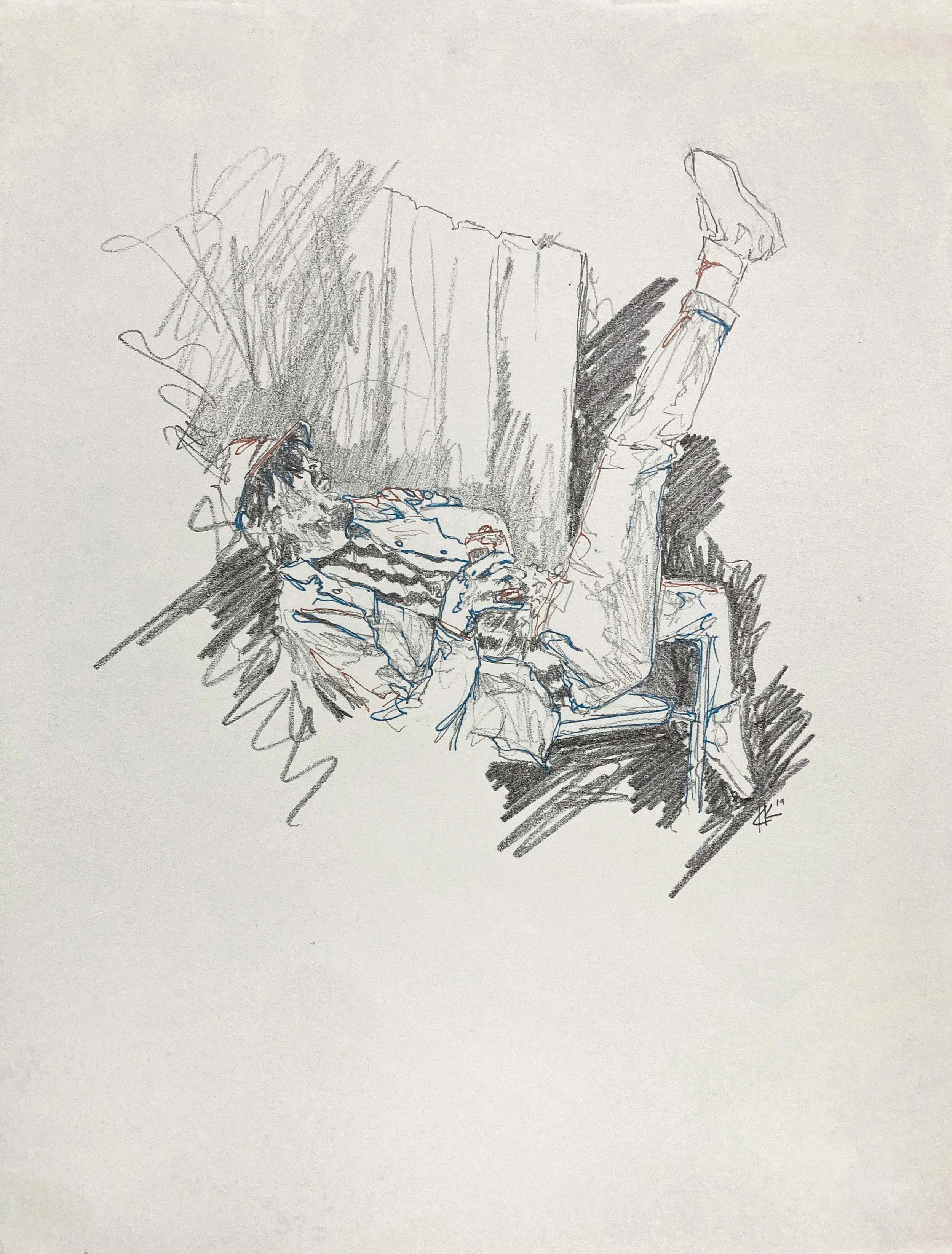 KyleAtTheAfterpartyAtPetras_14x11_GraphiteAndPenOnPaper_2019.jpg