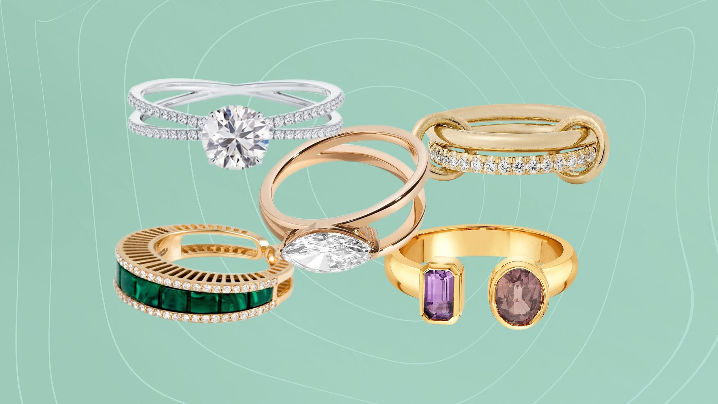 Glamour Engagement Ring Trends