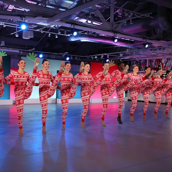 popsugar old navy jingle jammies rockettes