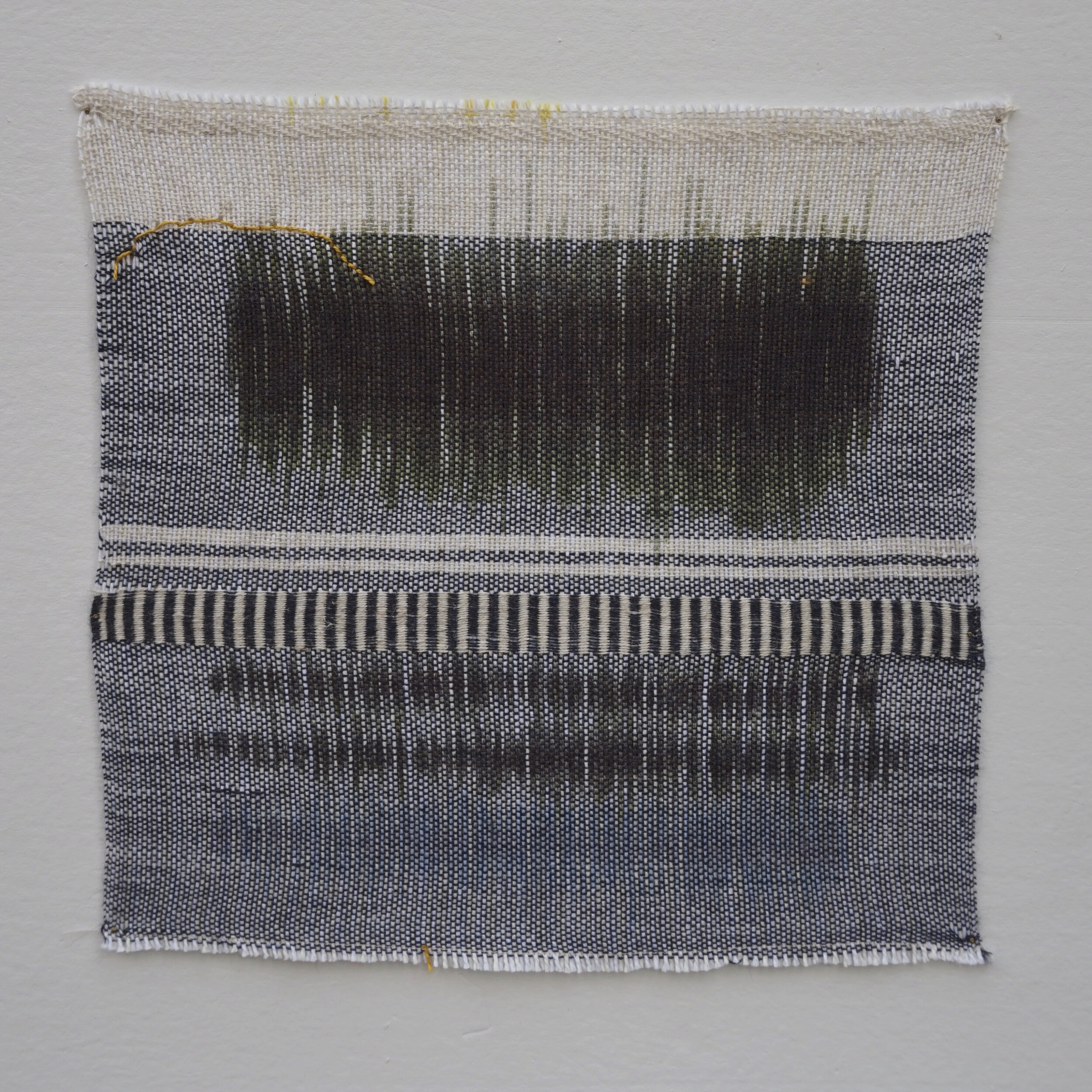 Woven Study 2, 2018, Cotton and acrylic, 10" x 10"