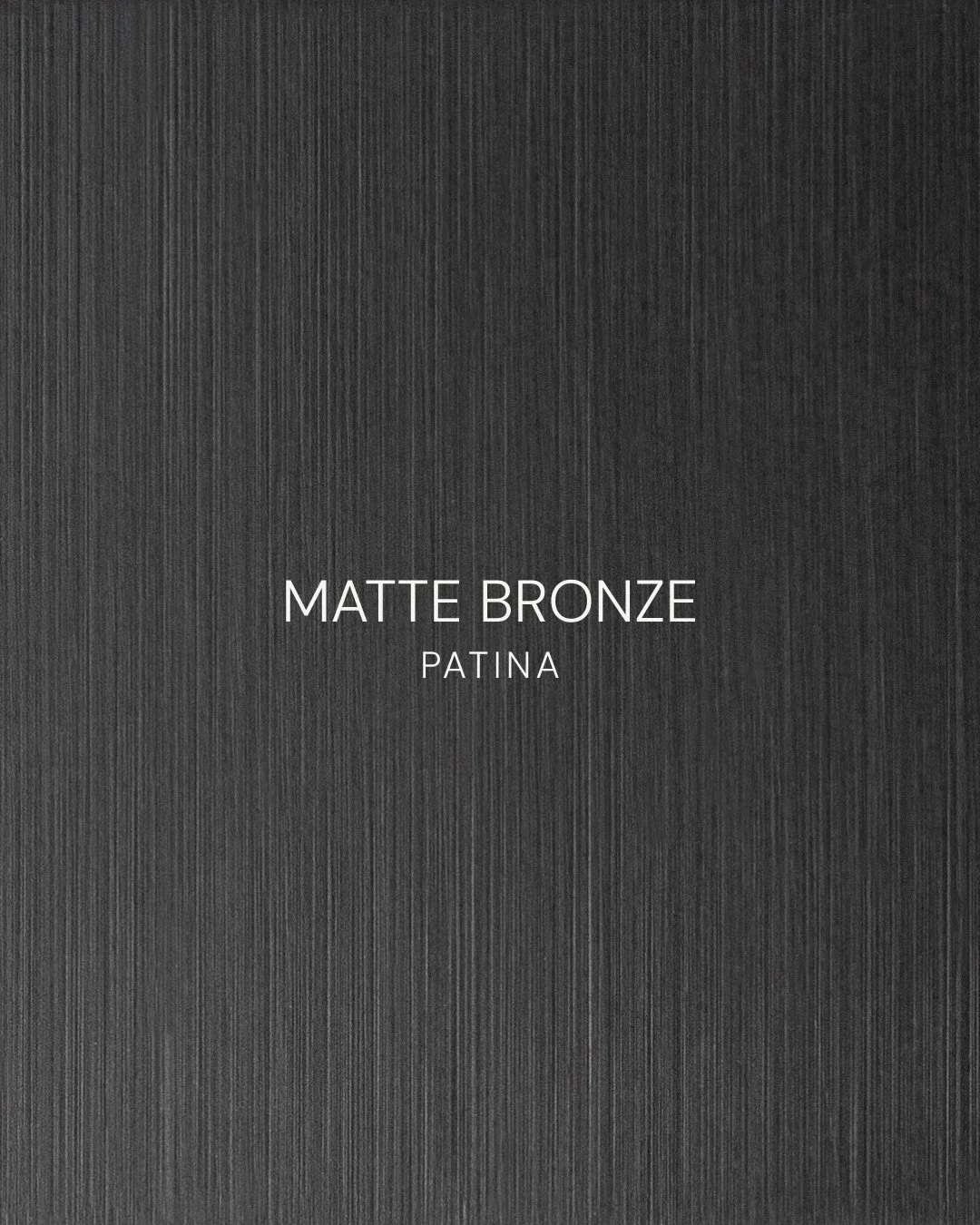 Hand-brushed, the Matte Bronze patina stands out for its subtle depth and cool undertones. It elegantly enhances the shapes and textures of our creations, revealing a refined balance between understatement and sophistication. Each piece is finished w
