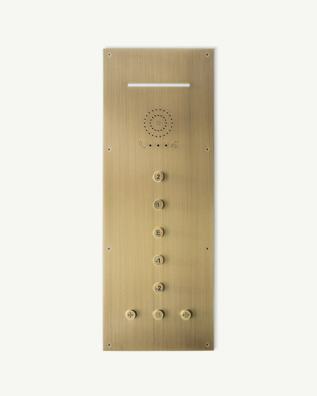 For this bespoke elevator faceplate,⁠
our design team carefully responded to the client&rsquo;s request, combining technical requirements with refined aesthetics.⁠
Every step of the process, from concept to assembly, was carried out with meticulous a