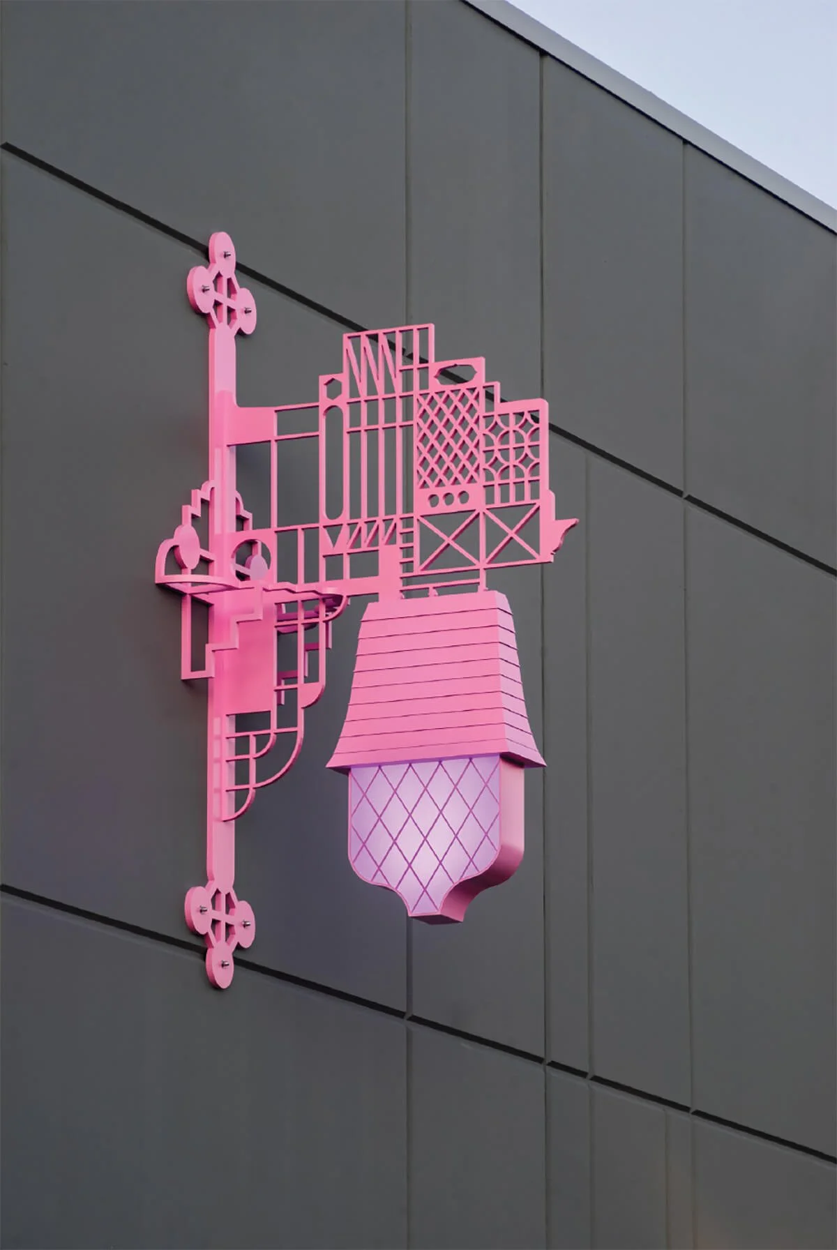 Folly Electric light based artwork by Alex Morrison