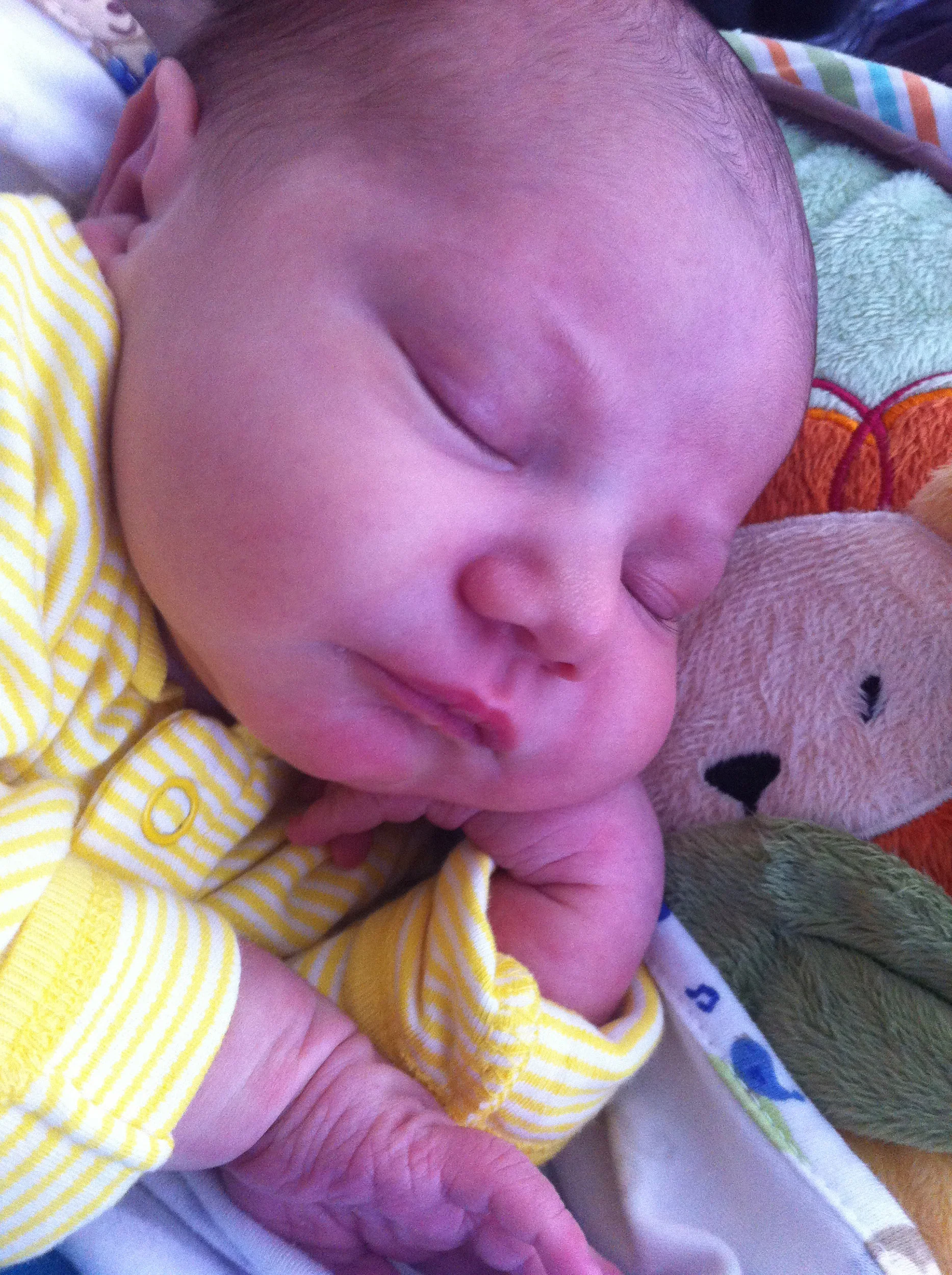 Our little baby boy in his first few weeks.