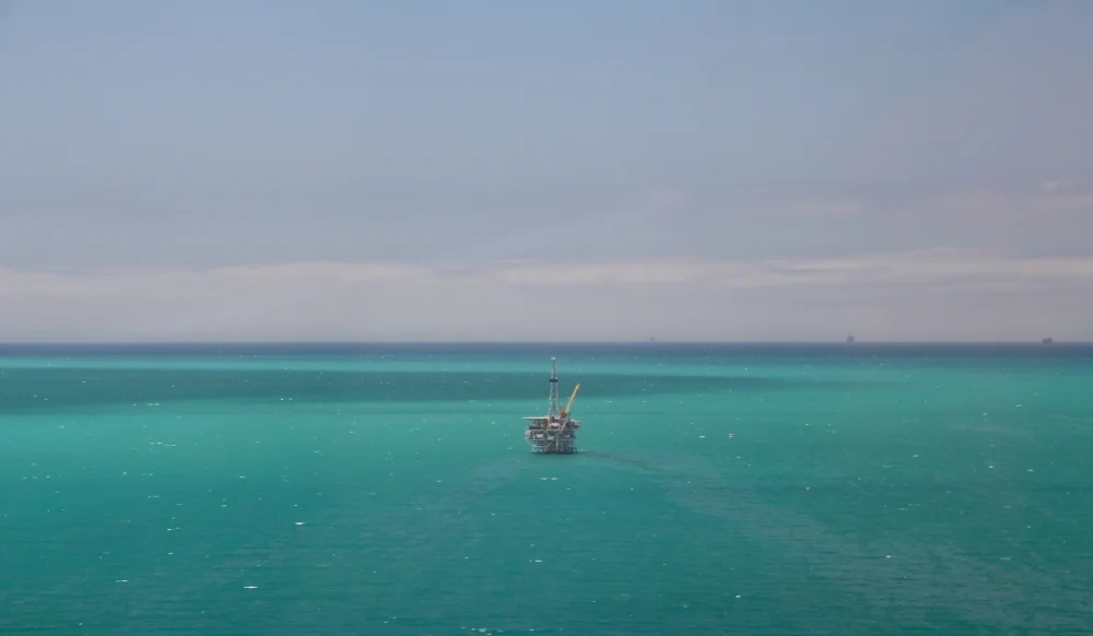 An areal view of the bloom from the Santa Barbara Channel.