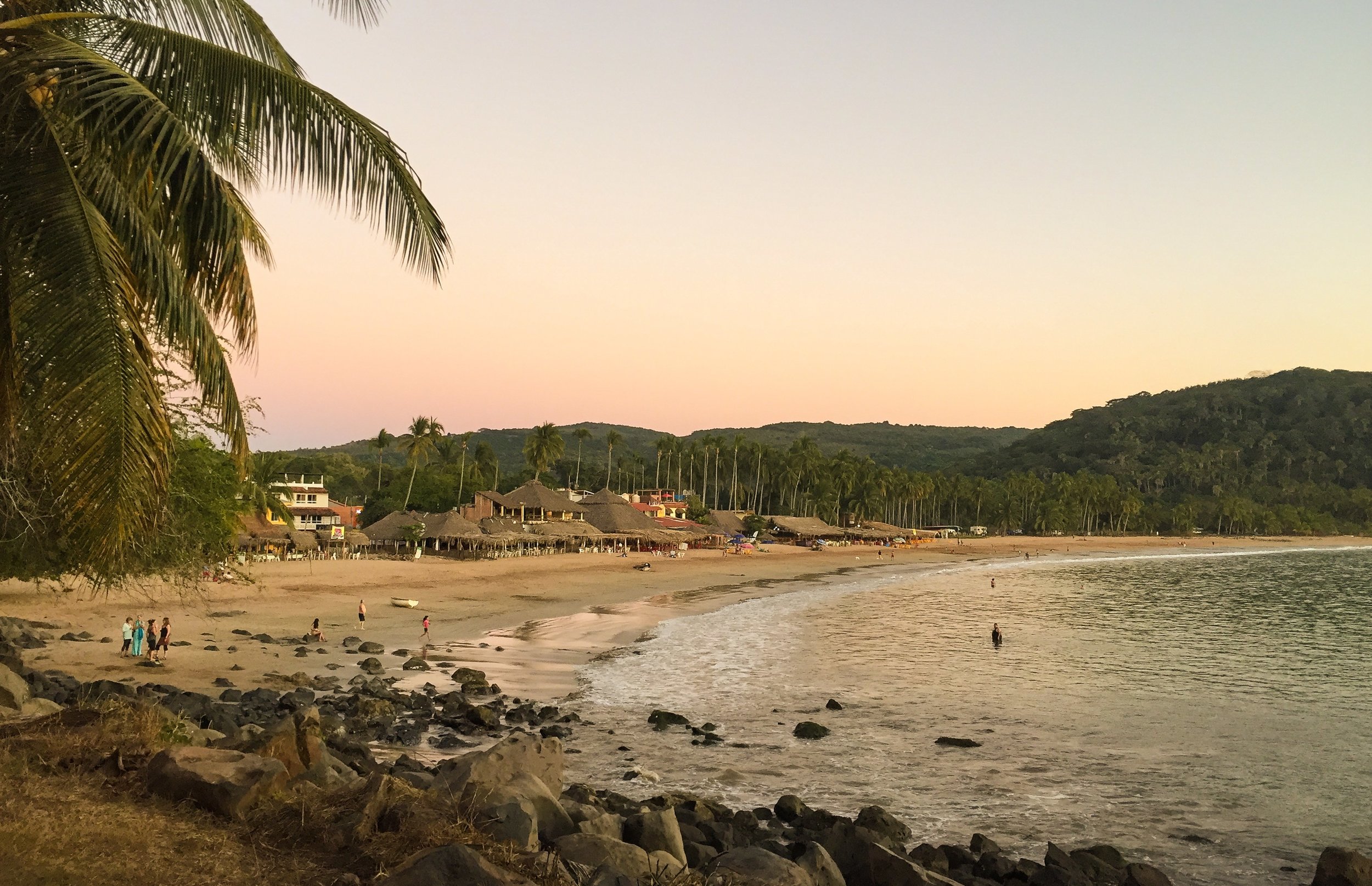 The beach at Chacala.