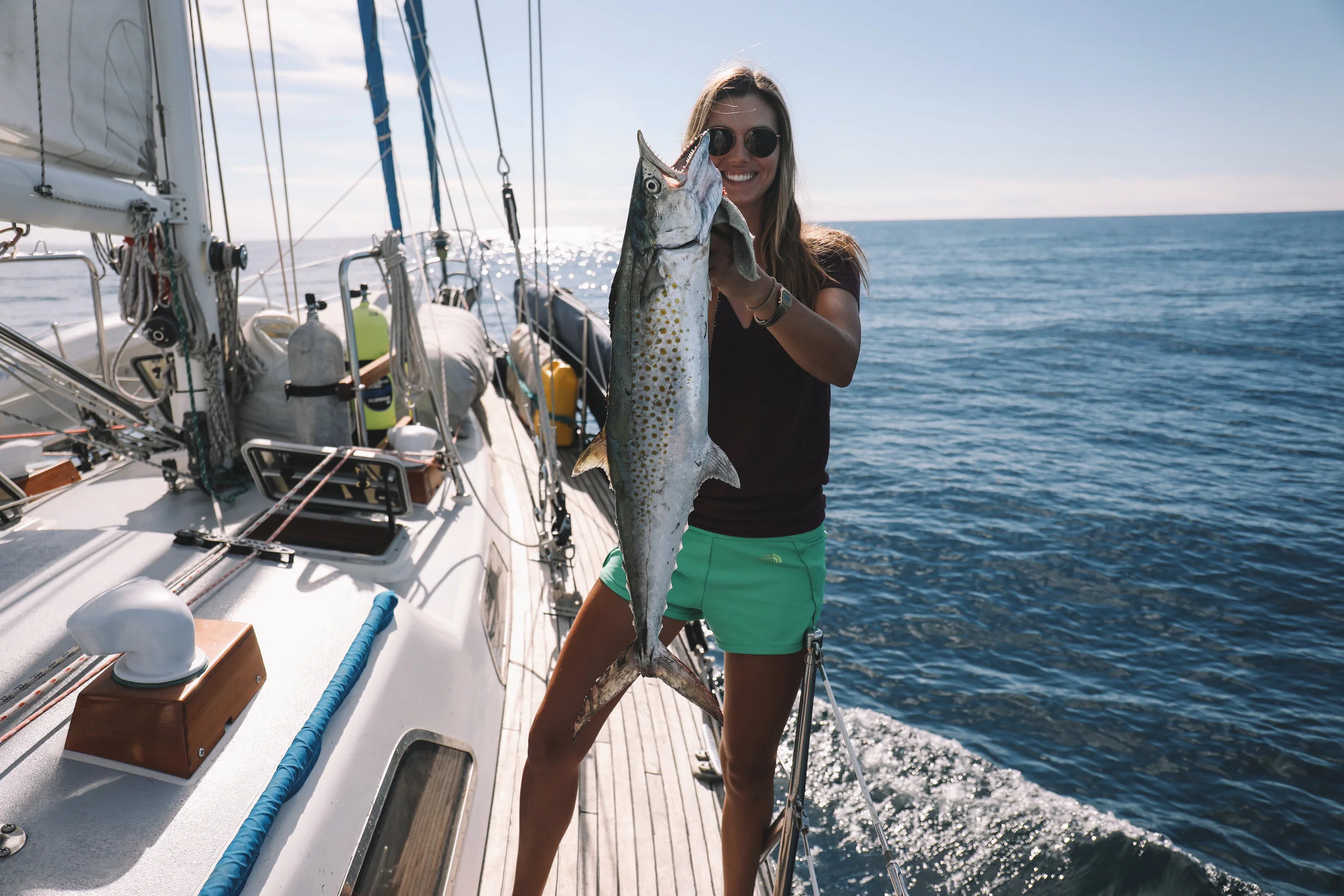 A sierra mackerel we caught on our way into El Gigante.
