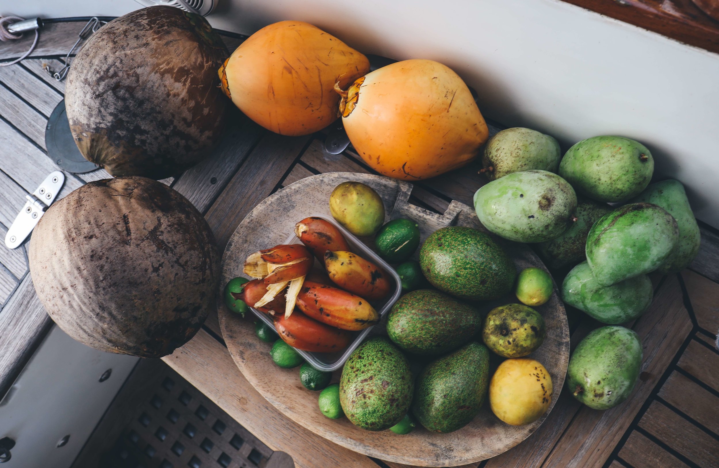 Just some of the beautiful produce we were given.
