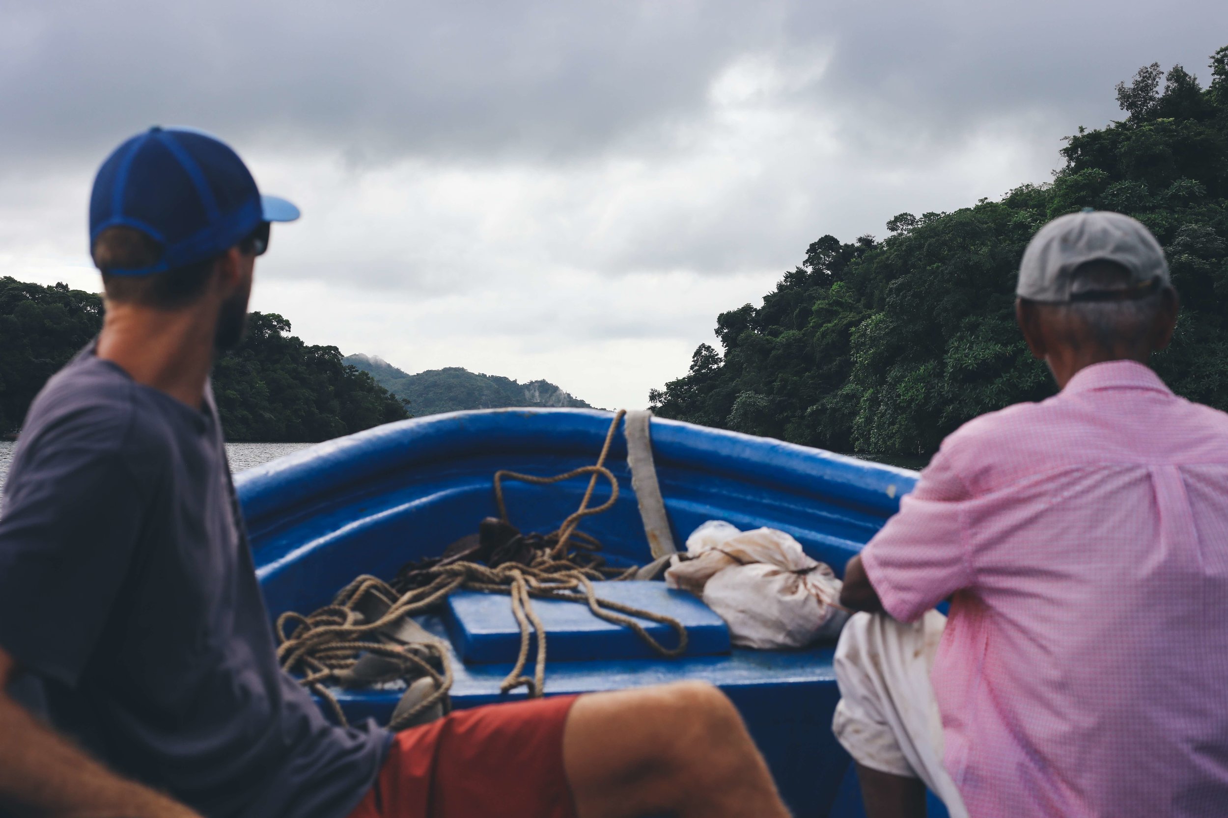 On our way to visit a small village up the Rio Managua.